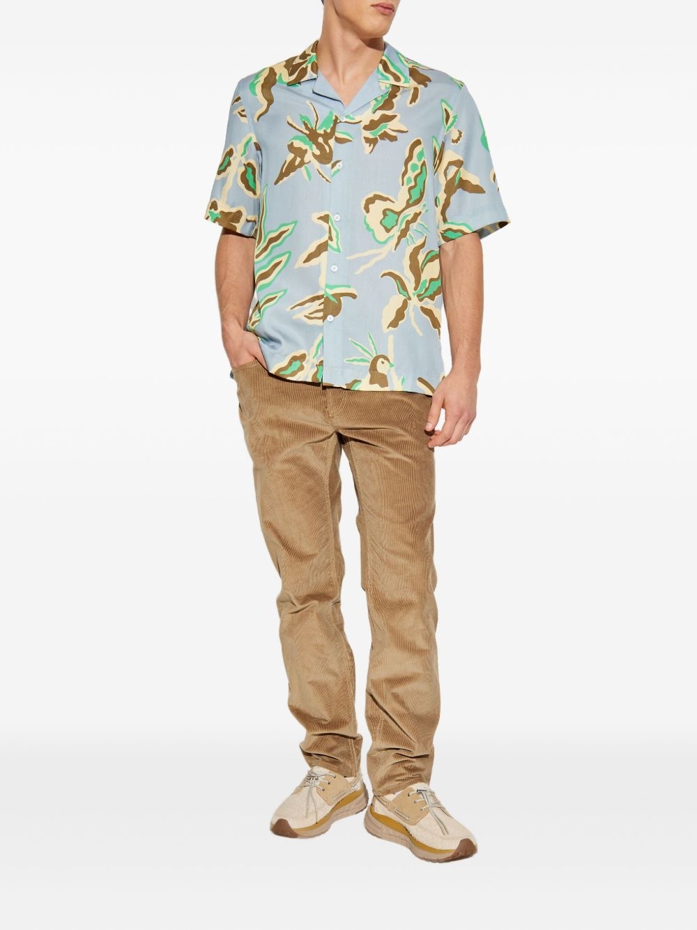 floral-print short-sleeve shirt - 2