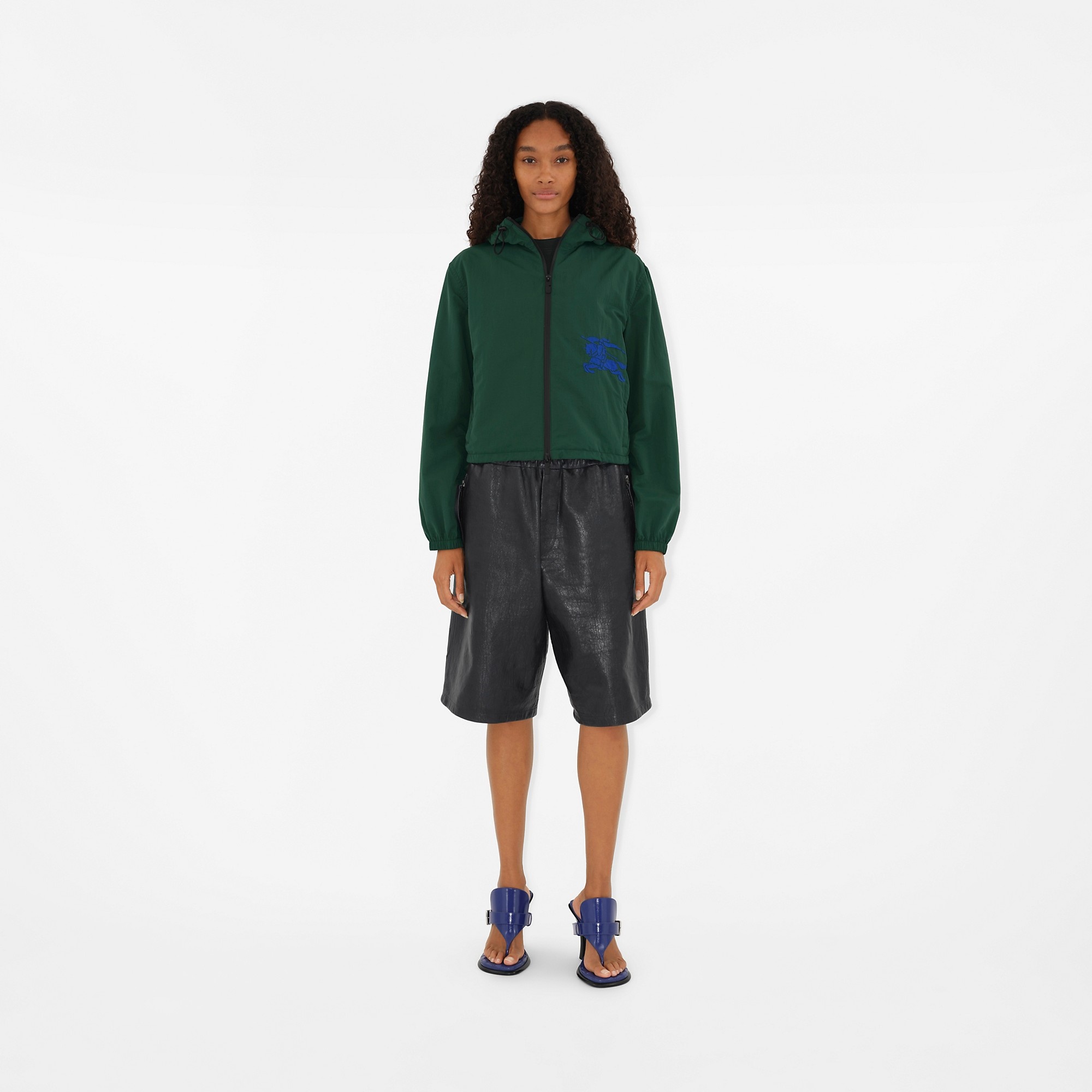 Cropped Nylon Jacket - 2