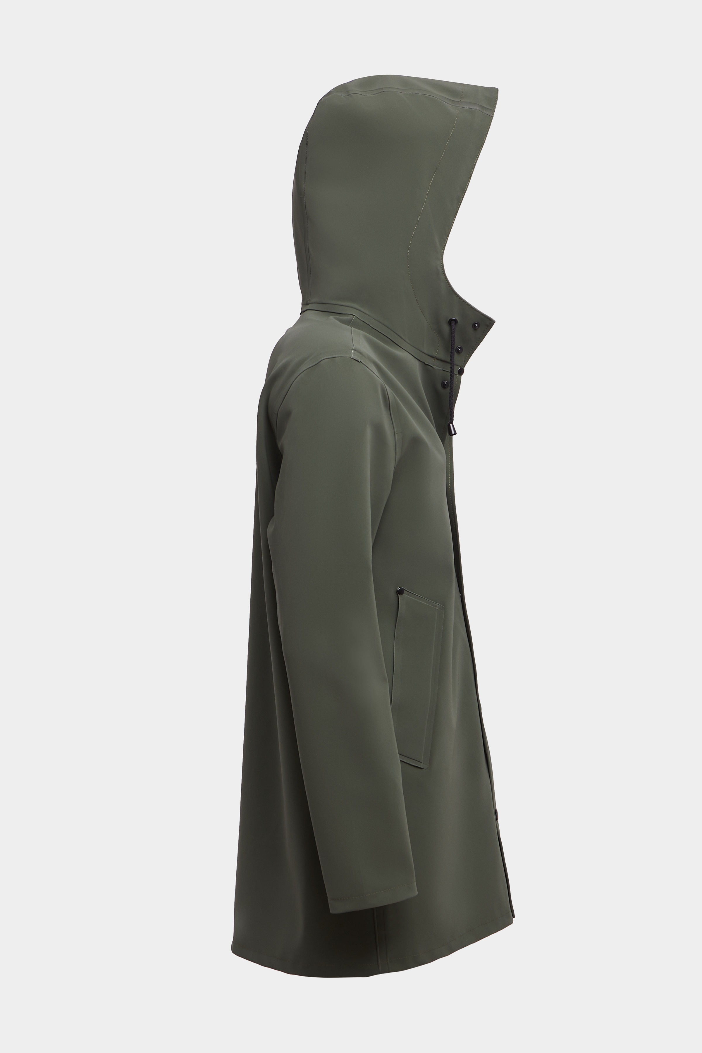 Stockholm Matte Raincoat Dark Green - 5