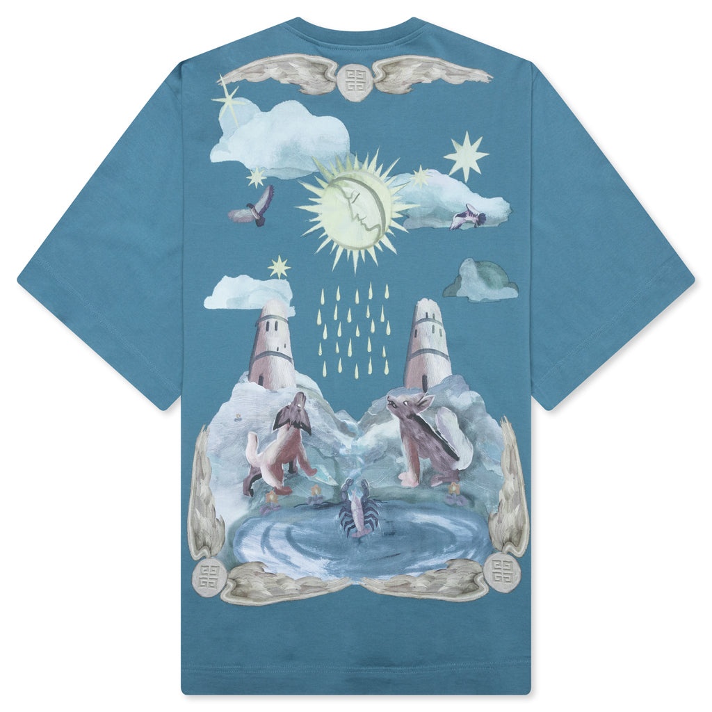 SUN STARS T-SHIRT - STEEL BLUE - 2