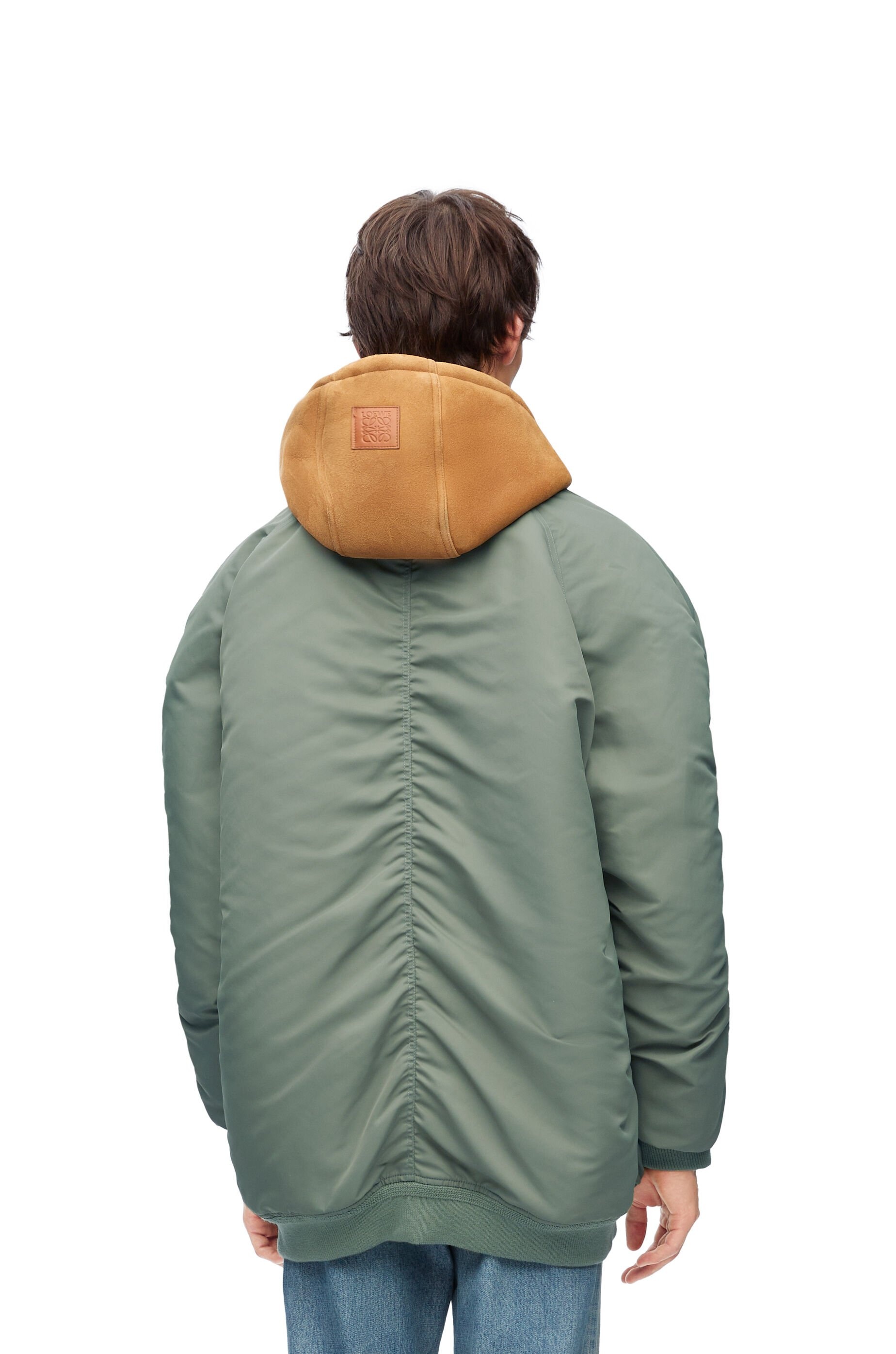 Hooded bomber jacket in nylon - 4