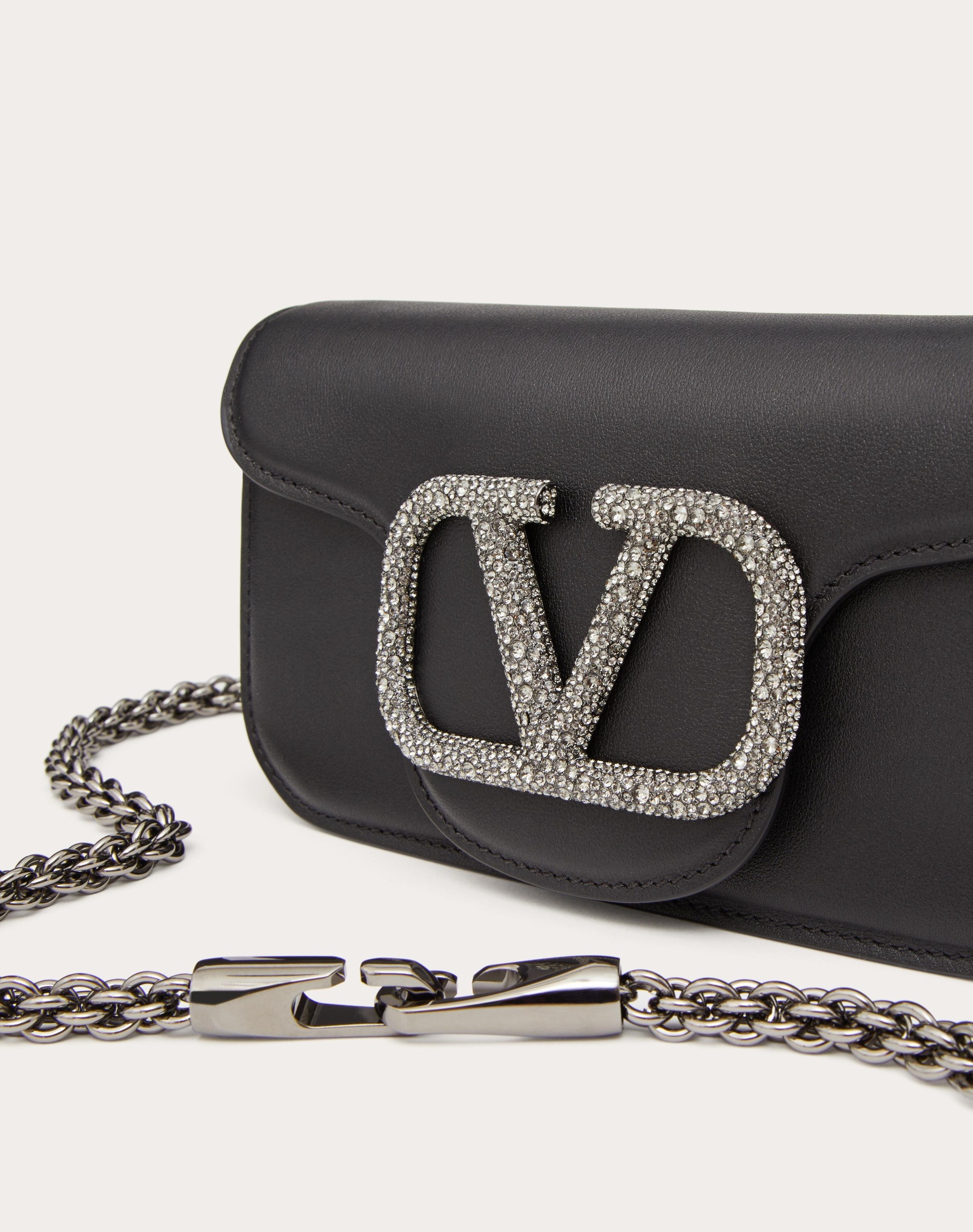 VALENTINO GARAVANI LOCÒ SMALL SHOULDER BAG WITH JEWEL LOGO - 8