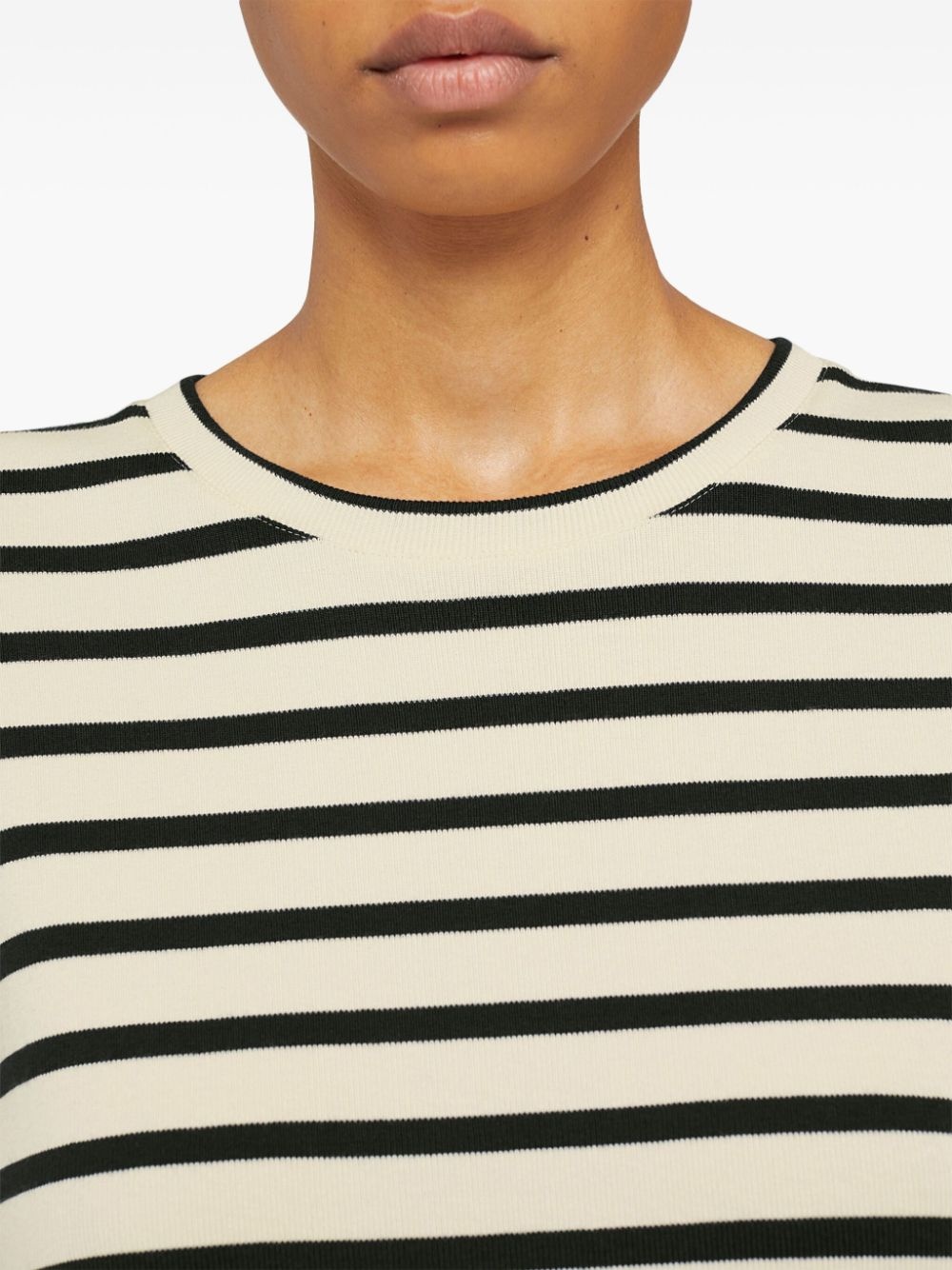 stripe-print cotton T-shirt - 5