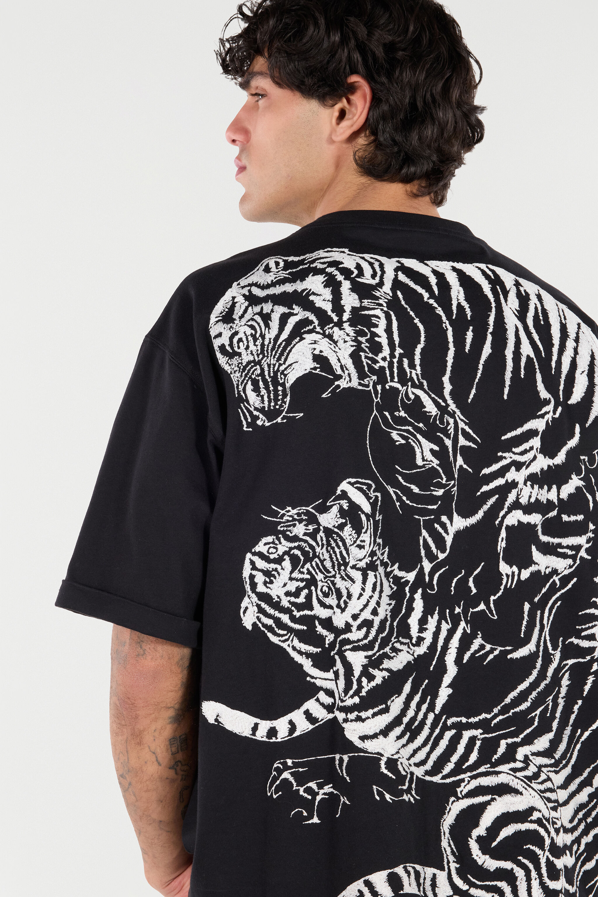 Cotton T-Shirt With Tigers And Logo - 7