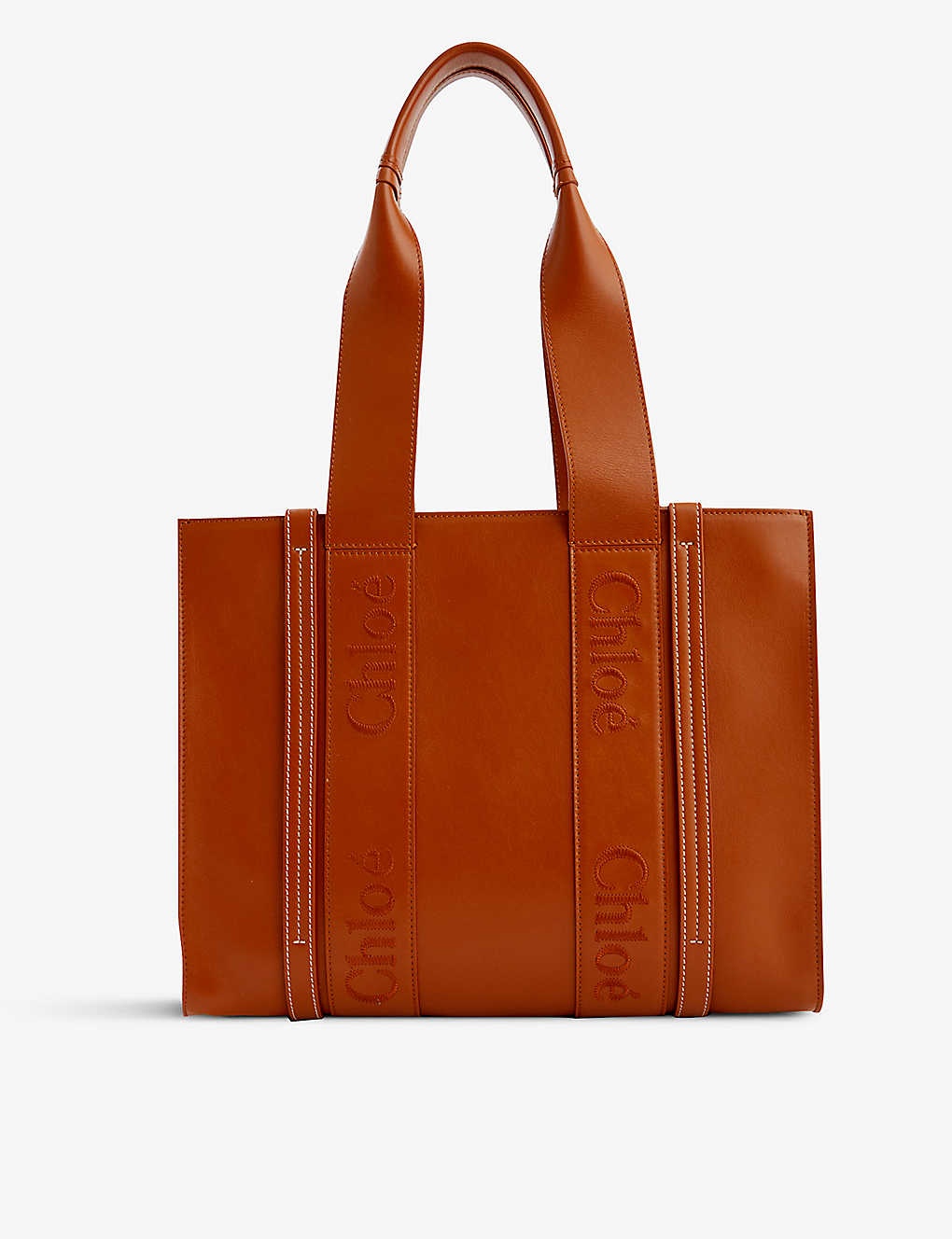 Woody medium leather tote bag - 1