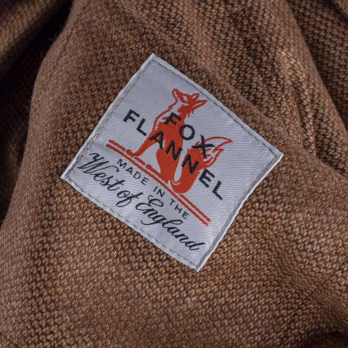 IHDR-434-CBR 14oz Fox Brothers®  Barleycorn Flannel CPO Shirt - Cigar Brown - 15