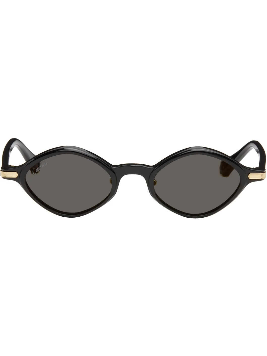Black 'Première de Cartier' Sunglasses - 1