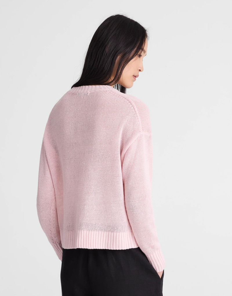 Madewell Linen Drop-Shoulder Sweater outlook