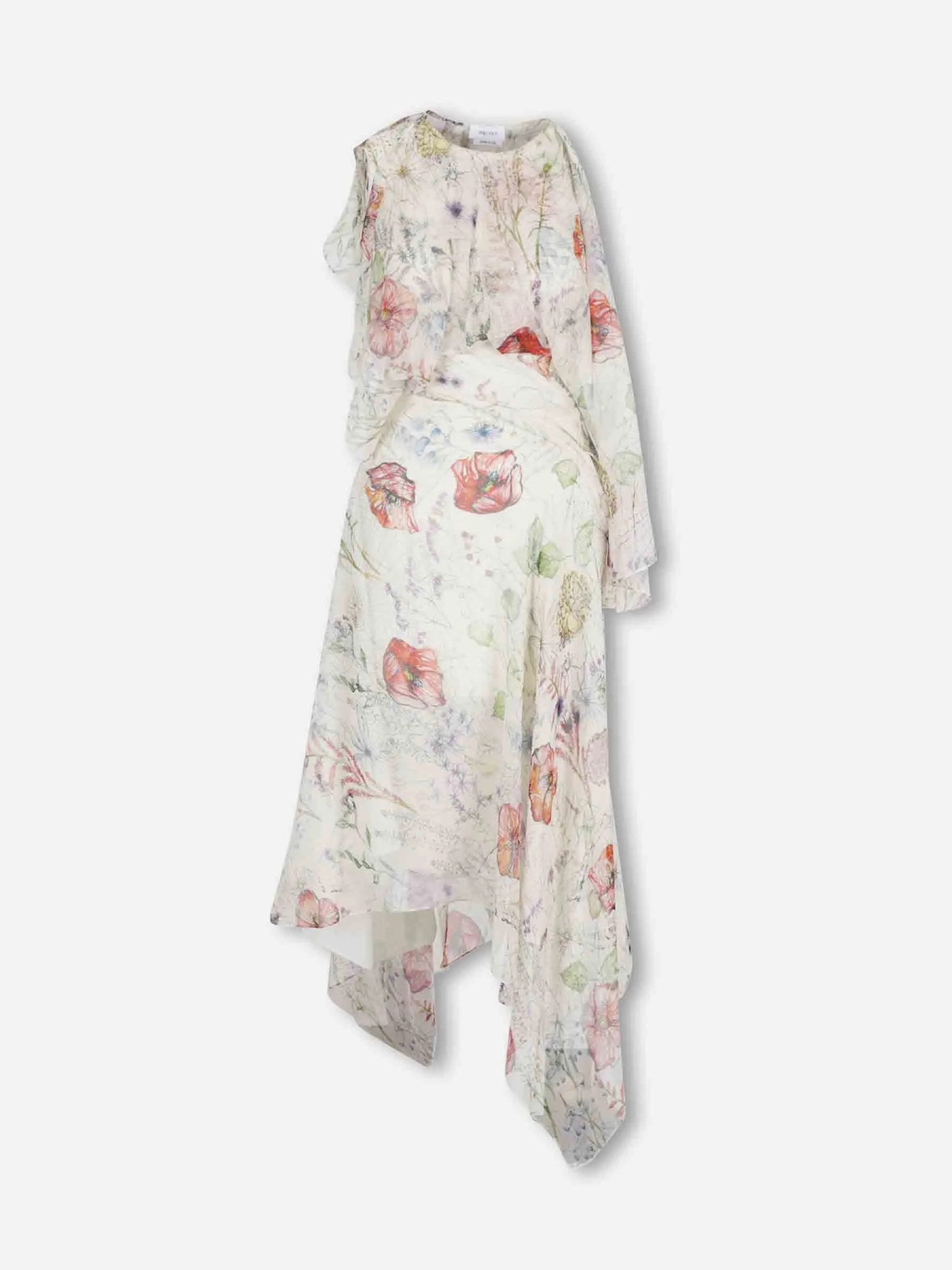 ASYMMETRICAL MIDI DRESS - 1