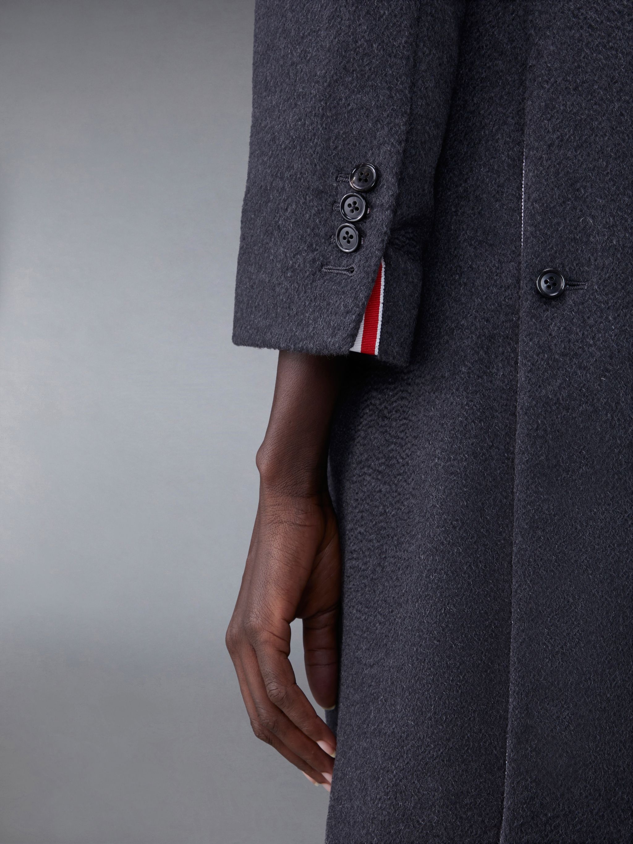Zibeline Melange Cashmere Classic Bal Collar Overcoat - 6