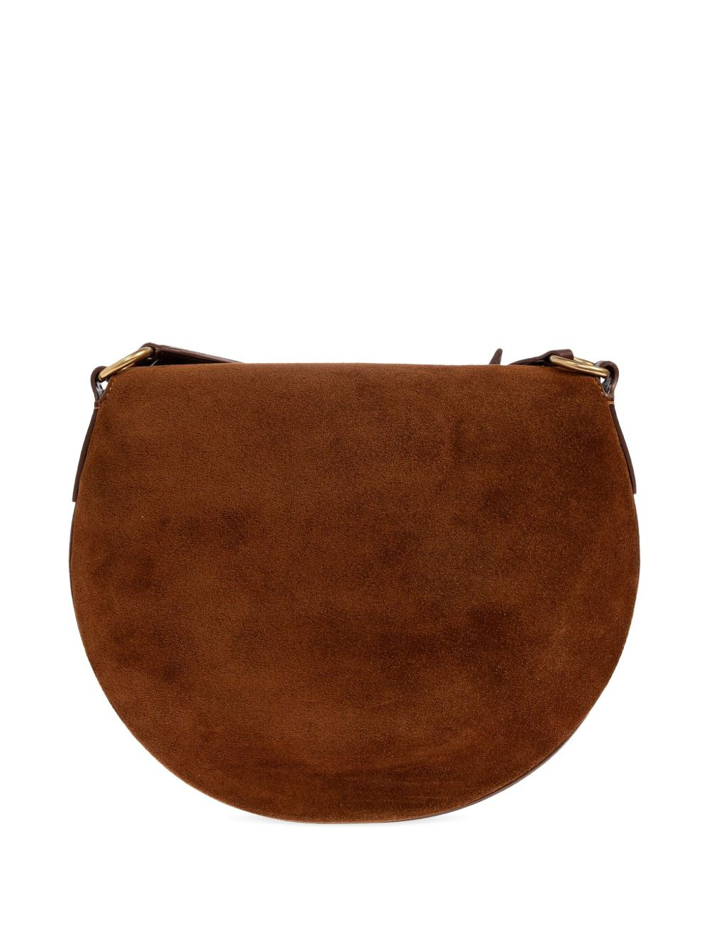half-moon suede cross body bag - 3
