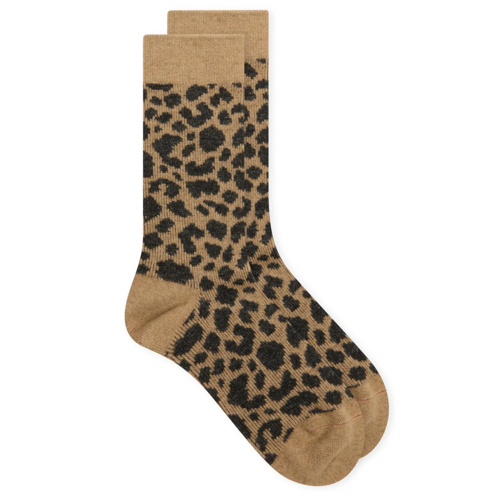 RoToTo Leopard Pattern Merino Sock - 1