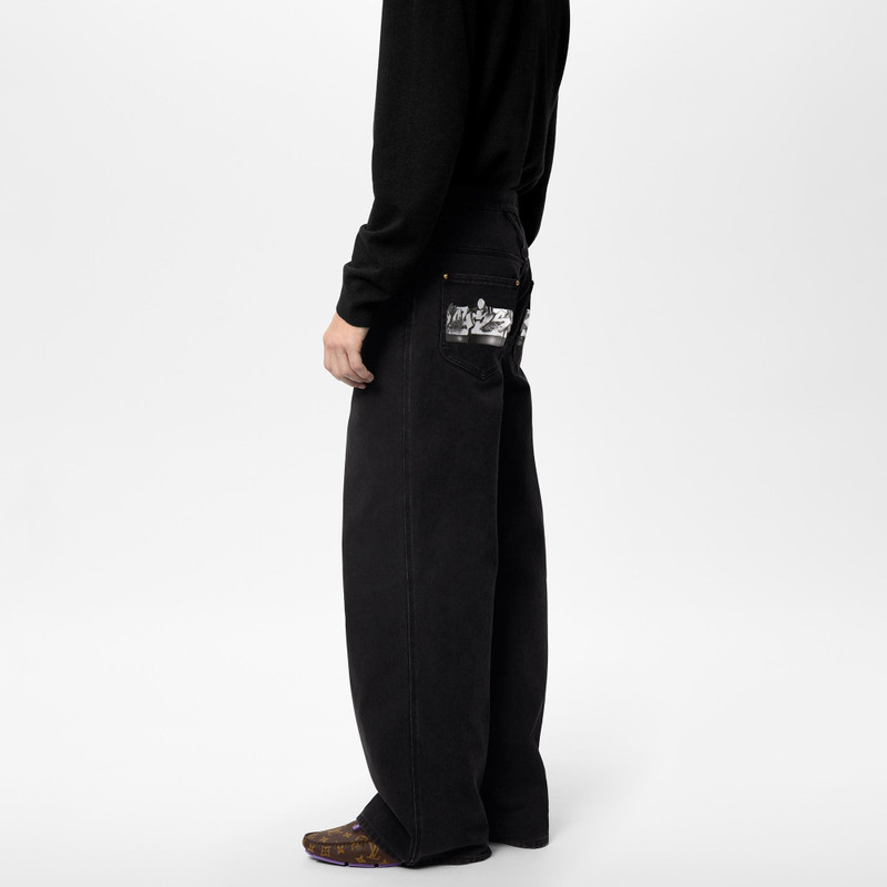LV Graffiti Denim Pants 3