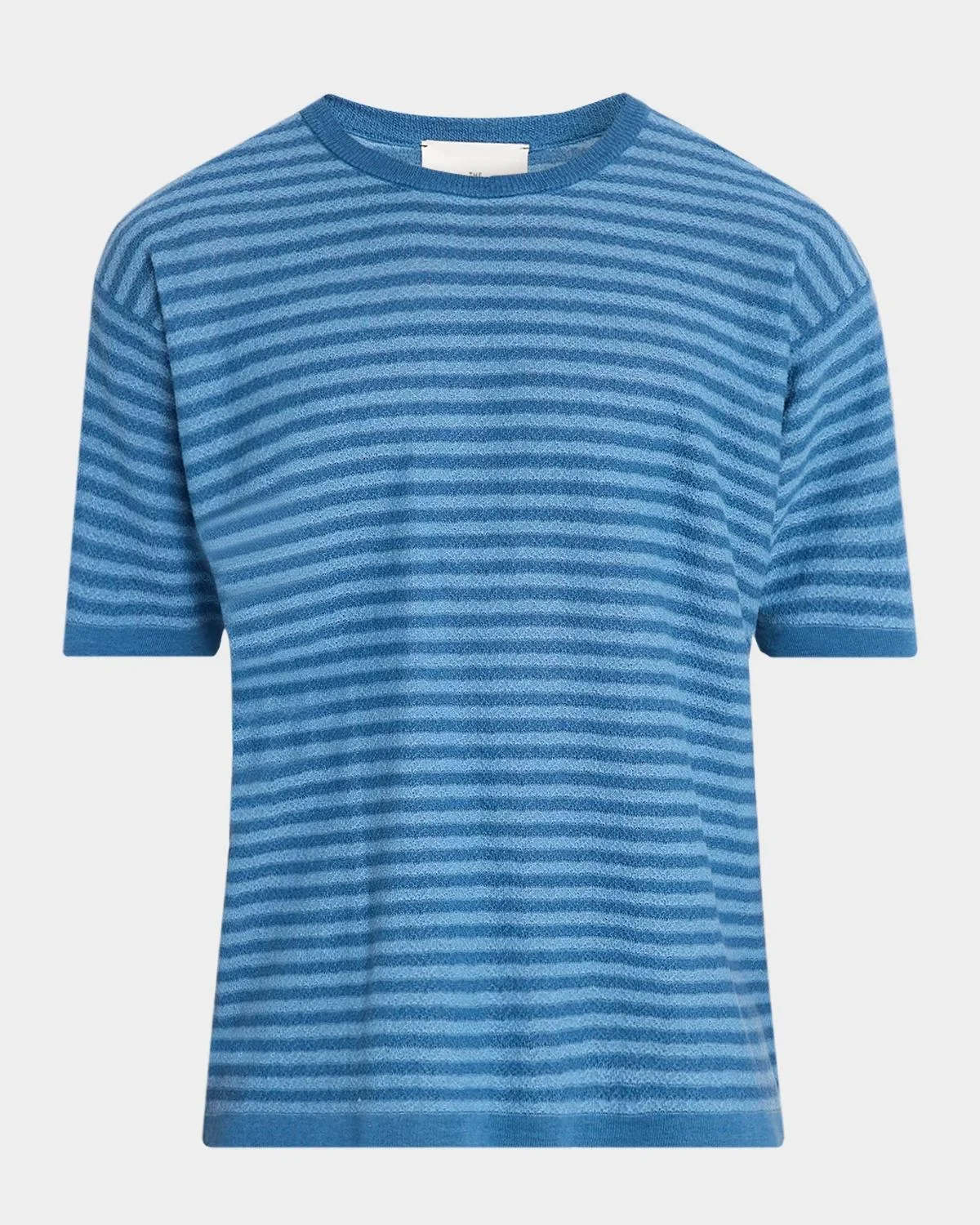 Men's Stripe Boxy-Fit Crewneck T-Shirt - 1