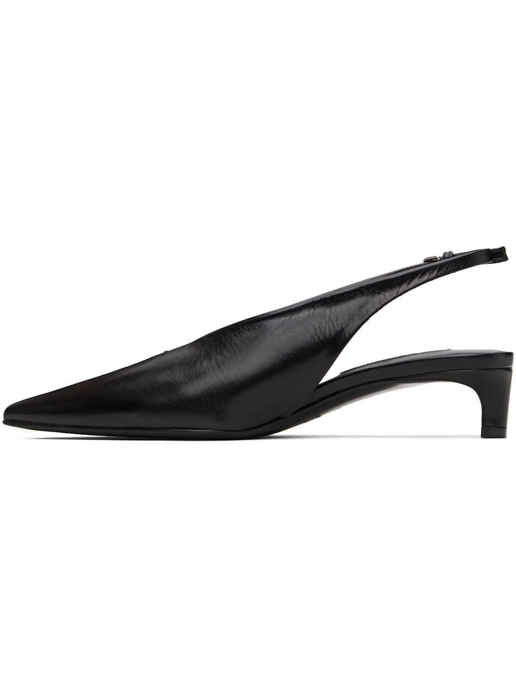Black Slingback Heels - 3