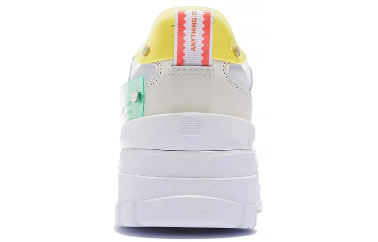 (WMNS) Li-Ning x Weiwu Classic Platform Shoes 'White Purple' AGCS198-1 - 5