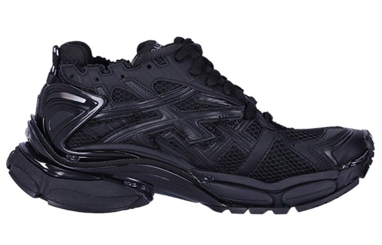 Balenciaga Runner Sneakers 'Matte Black Mesh and Nylon' 677403W3RBT1000 - 2