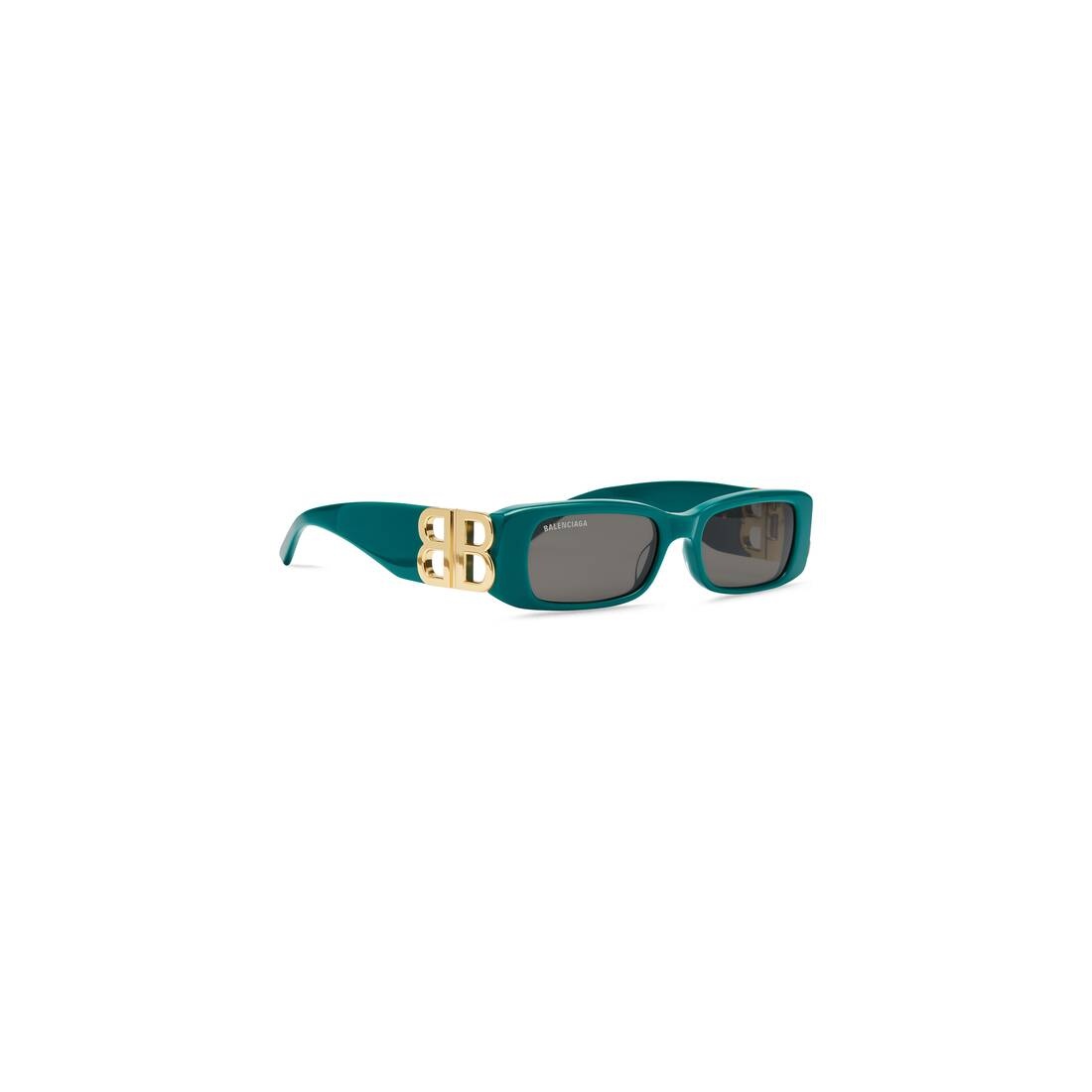 Women's Dynasty Rectangle Sunglasses in Green - 2