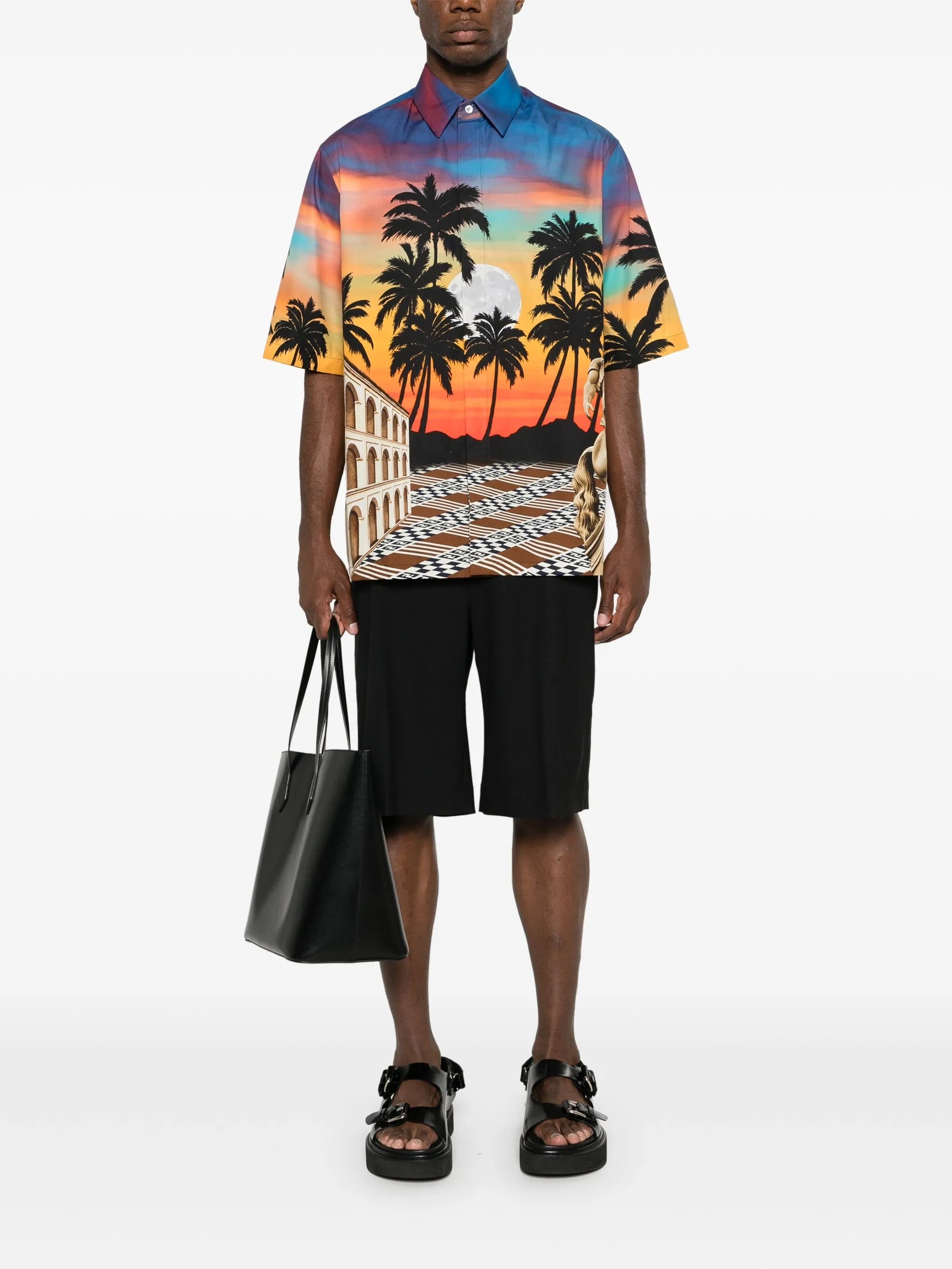 Graphic-print Poplin Shirt - 4