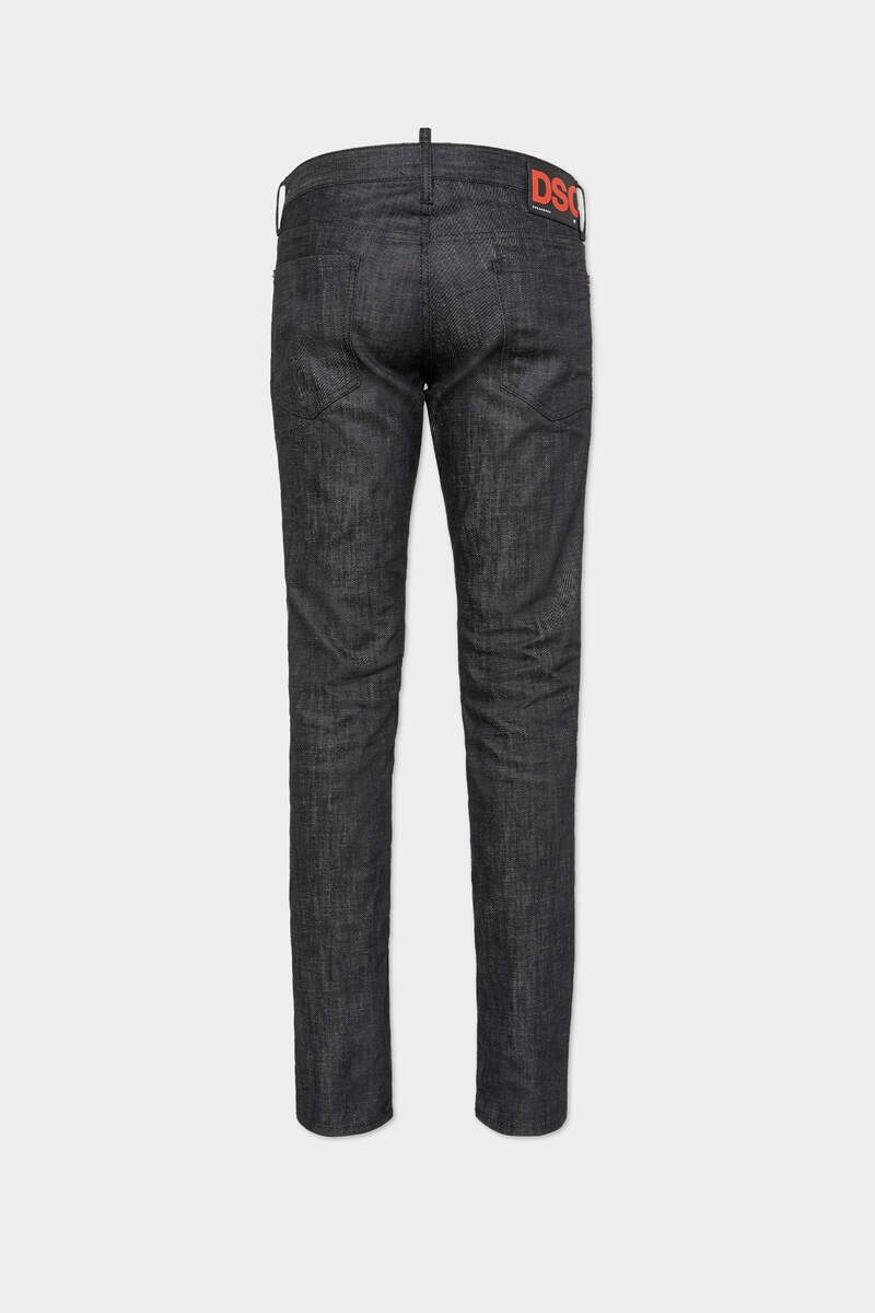 BLACK RINCE WASH SLIM JEANS - 2