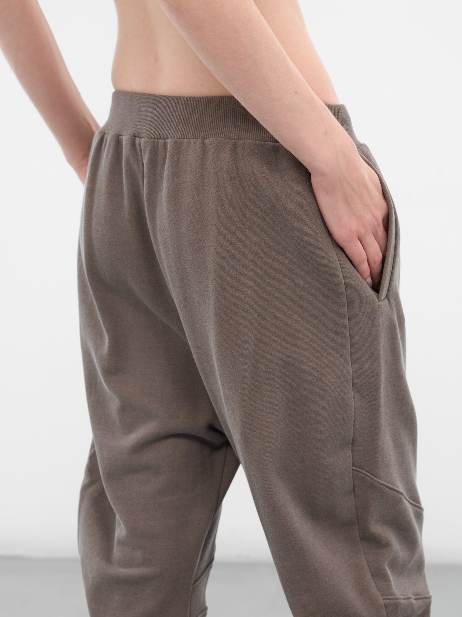 Beige Relaxed Paneled Circular Sweatpants - 5