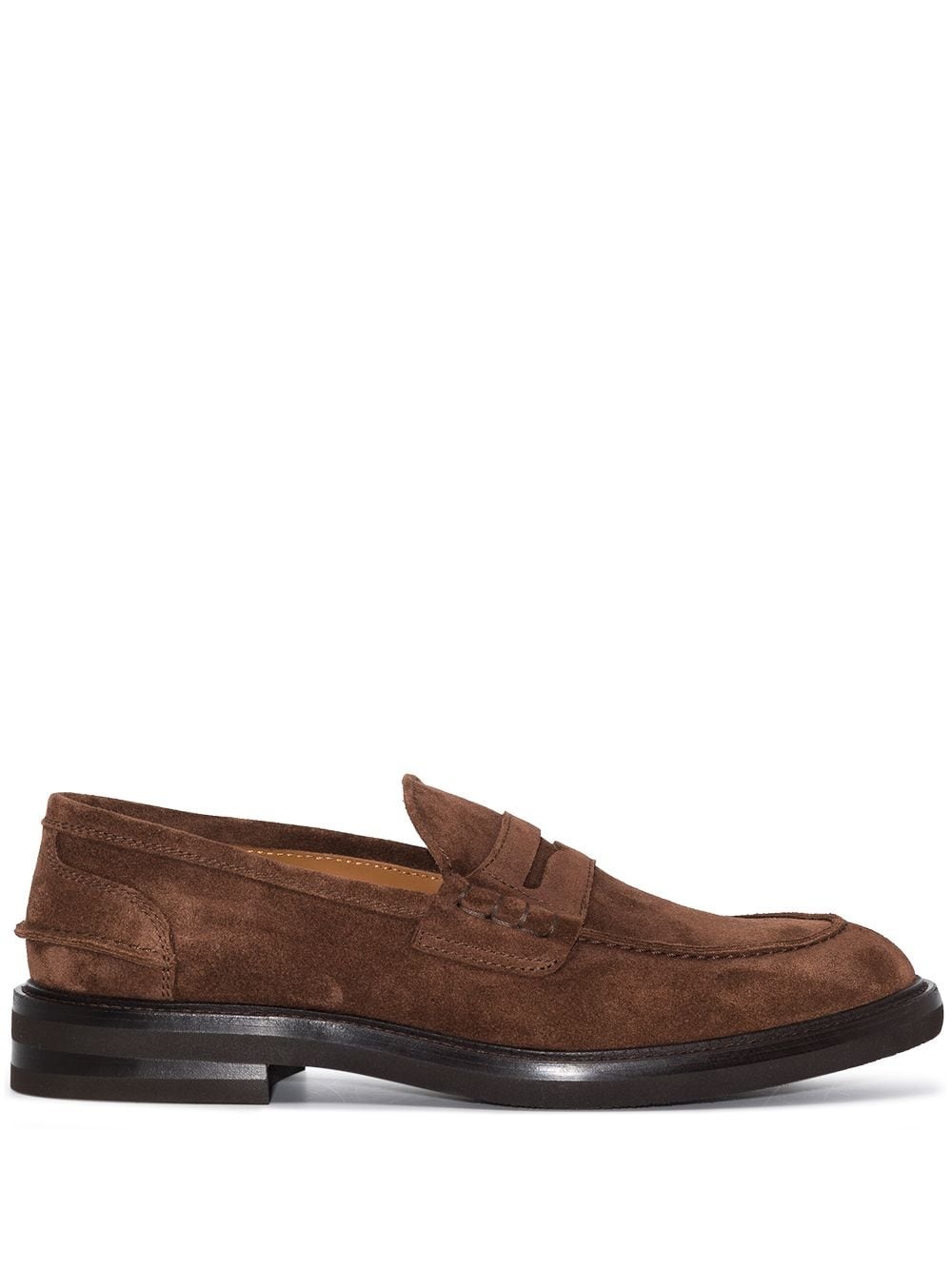 suede penny loafers - 1