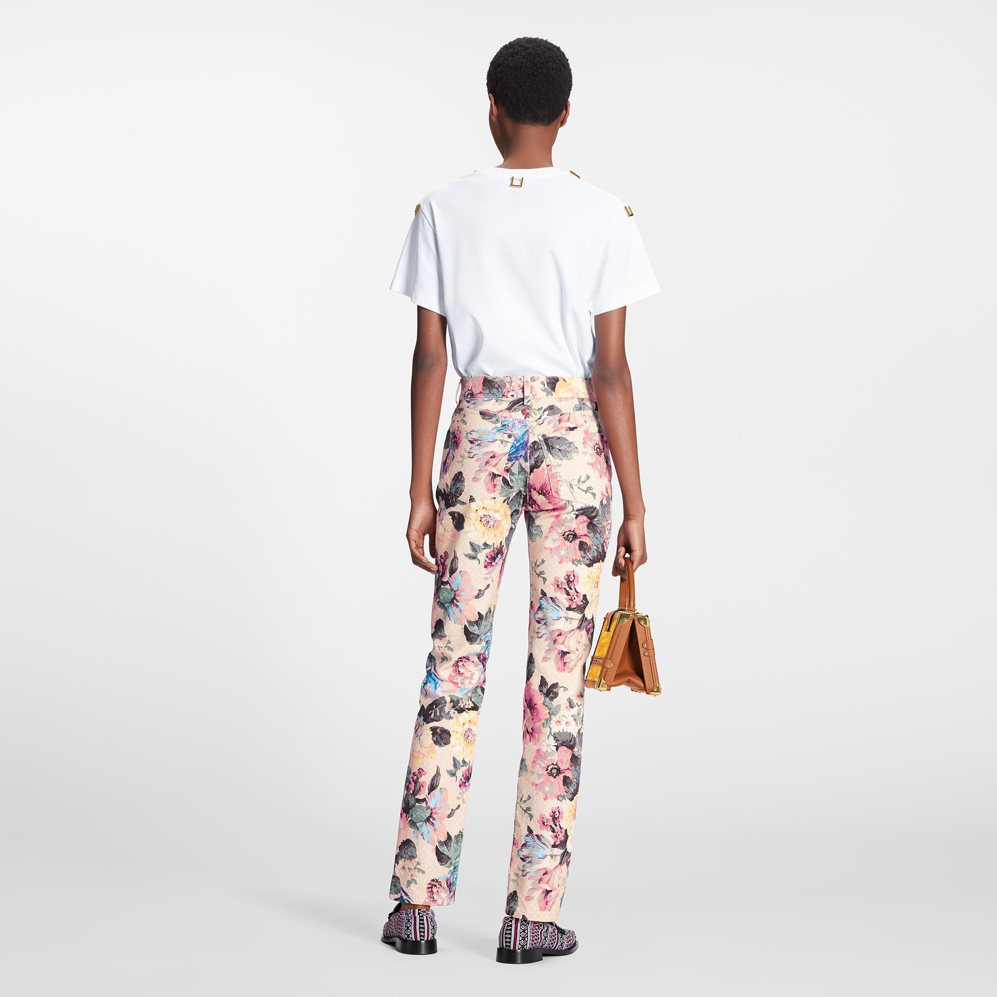 Vintage Flower Straight-Cut Jeans - 3