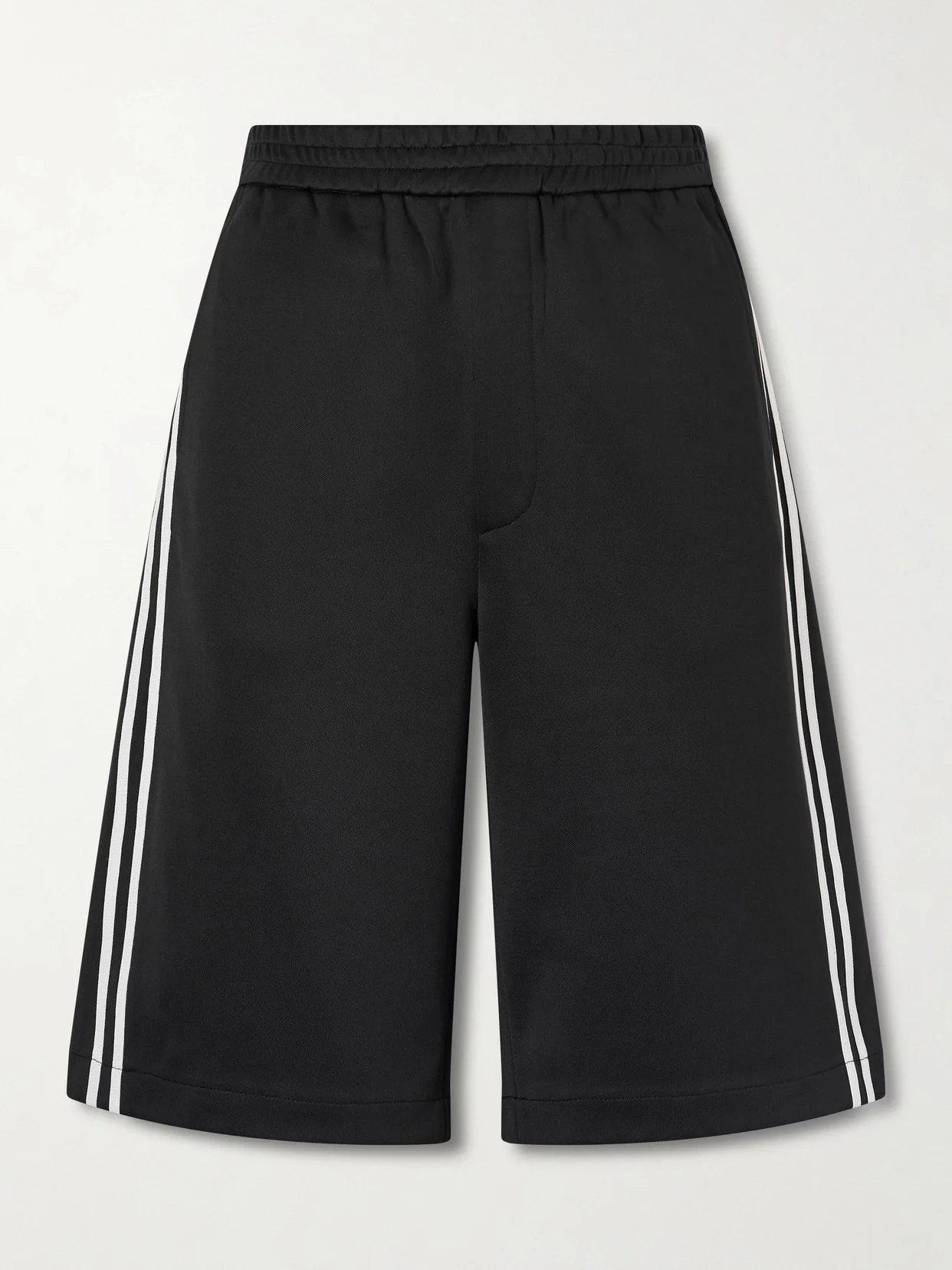 Active Striped Jersey Shorts - 1