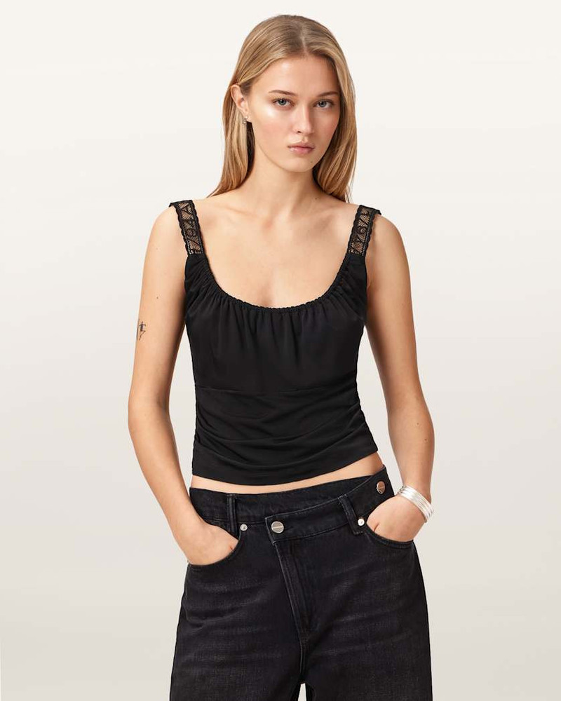 ALLSAINTS CELENA SLIM FIT SCOOP NECK TOP outlook