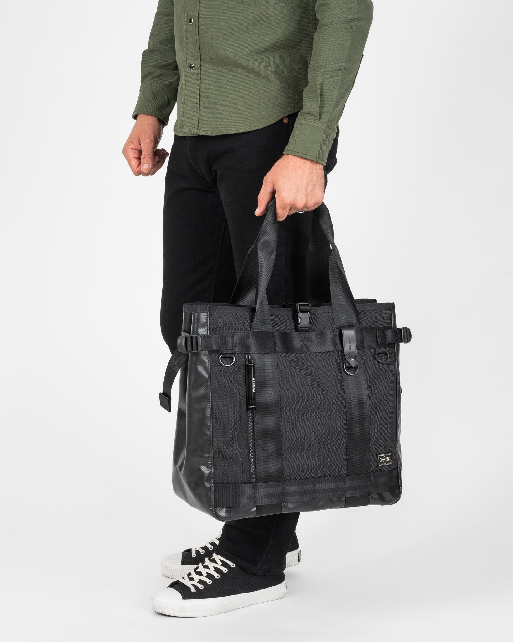 PORTER - YOSHIDA & CO. - HEAT TOTE BAG - BLACK - 3