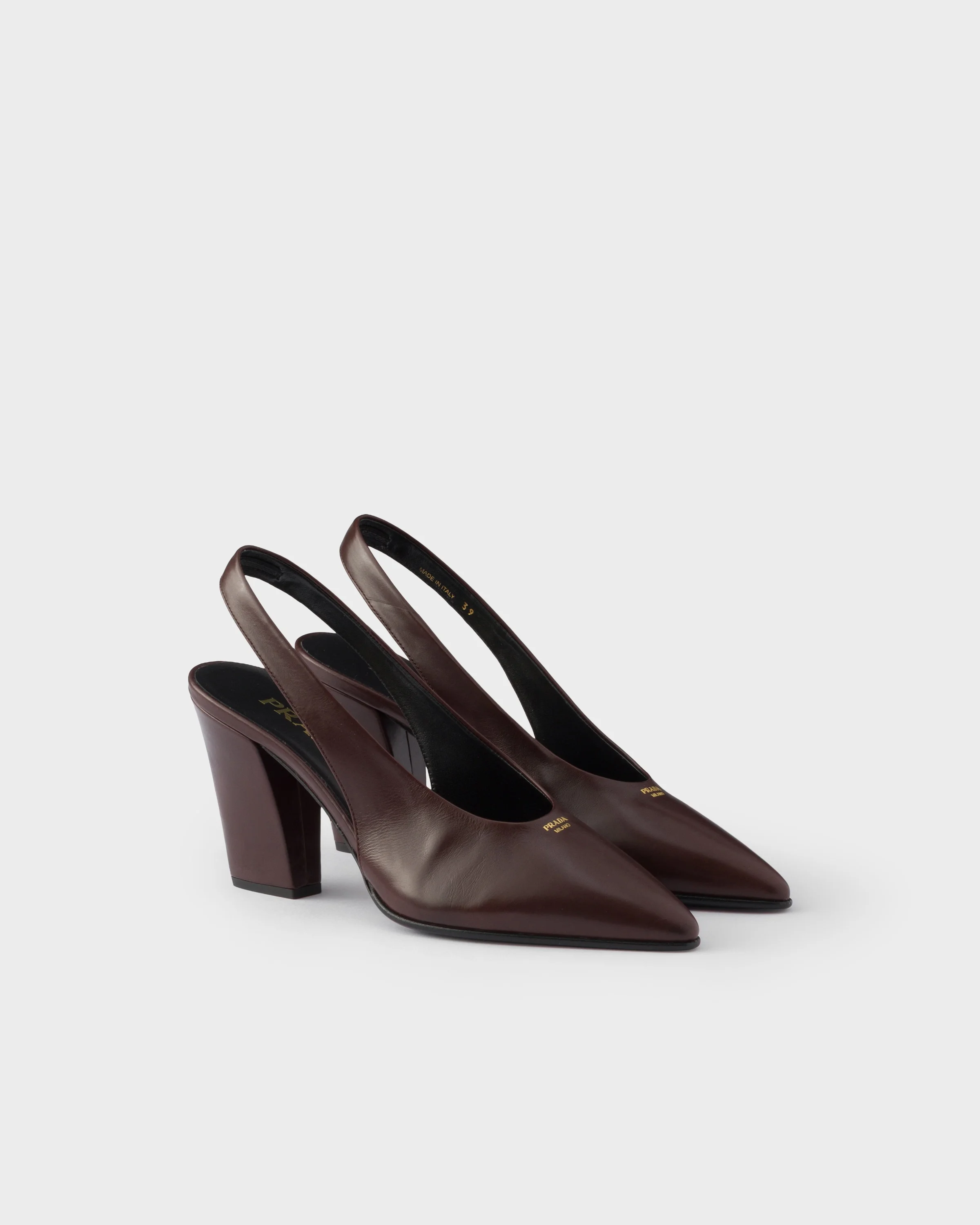 Leather slingback pumps - 1