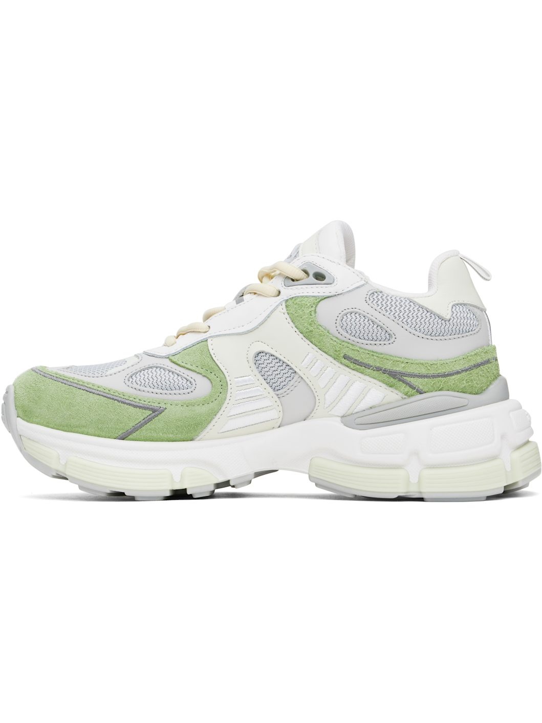 Gray & Green Sphere Runner Sneakers - 3
