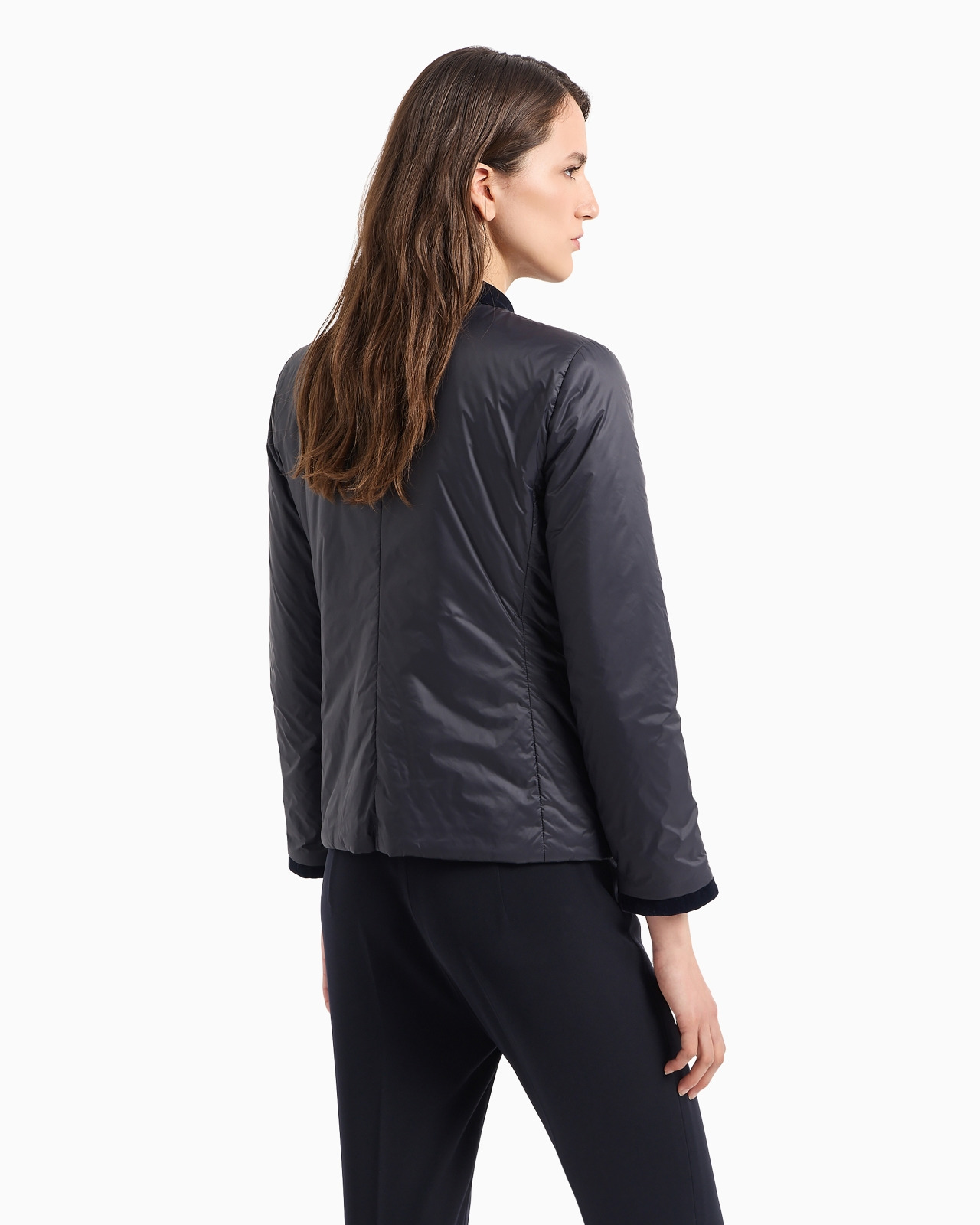 Nylon reversible guru-collared jacket - 3