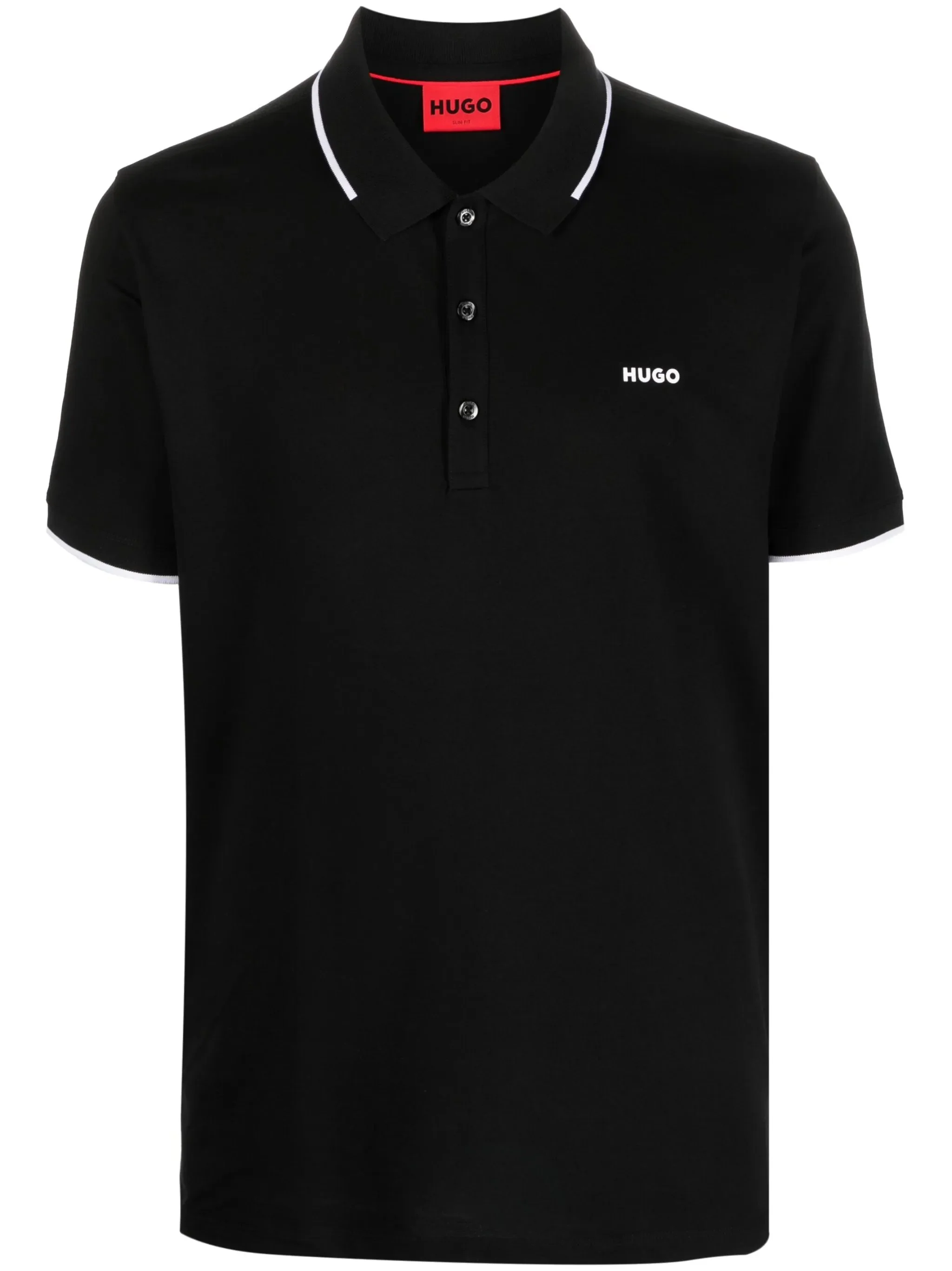 Hugo Logo-print Cotton Polo Shirt - 1
