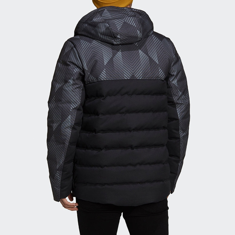 adidas Manchester United Soccer Down Feather Jacket 'Black' GR3870 3