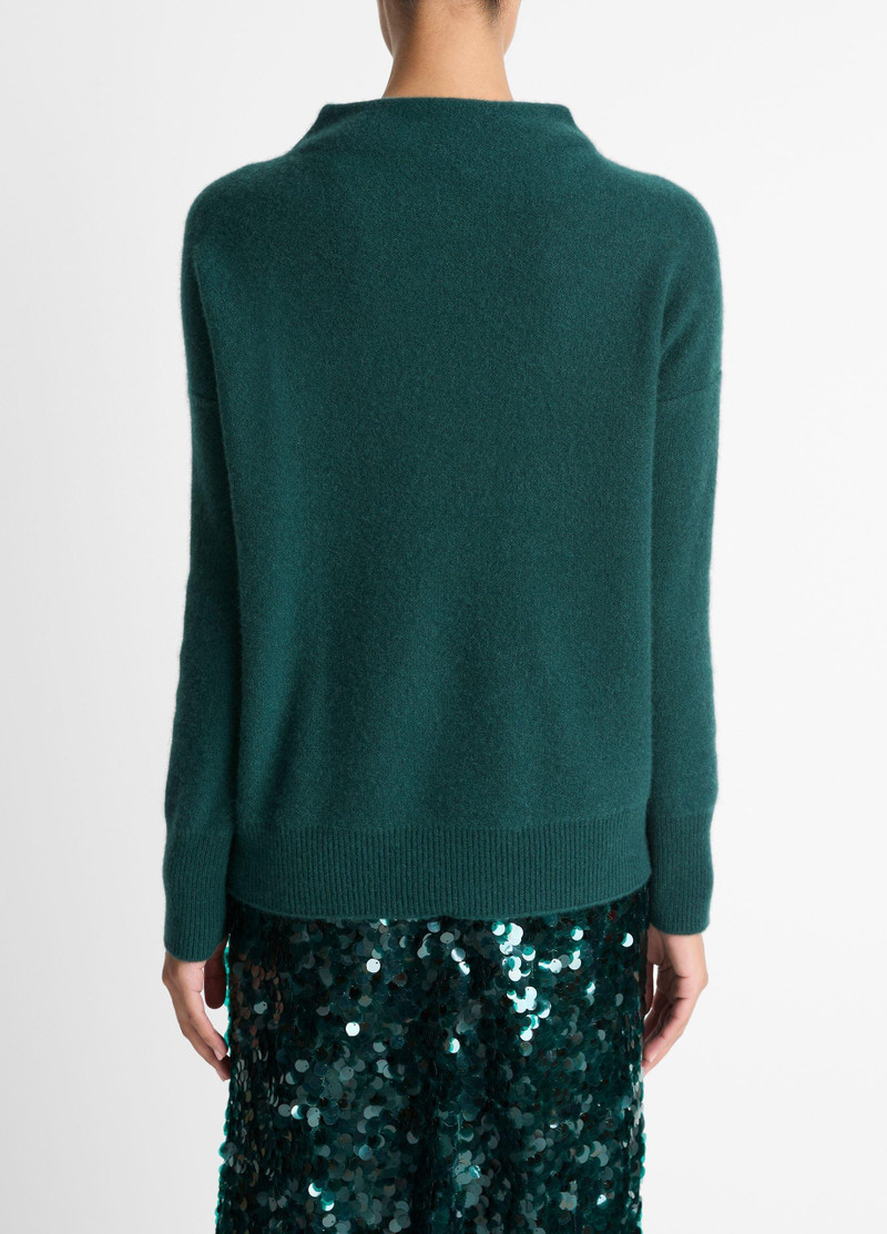 Vince Plush Cashmere Funnel-Neck Sweater outlook