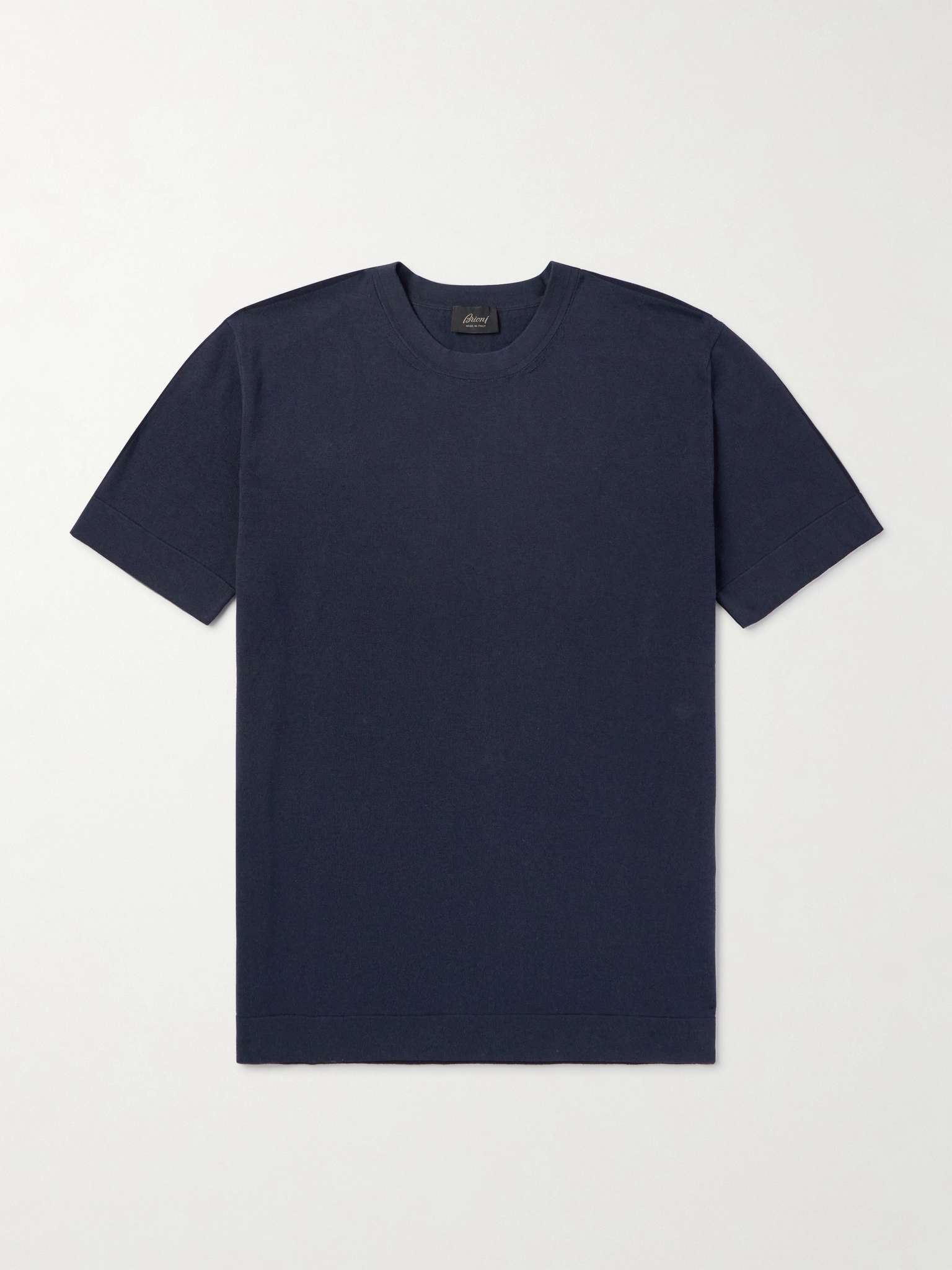 Cotton and Silk-Blend T-Shirt - 1