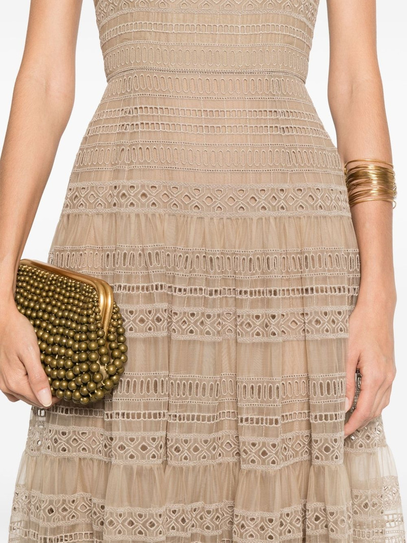 embroidered organza maxi dress 5