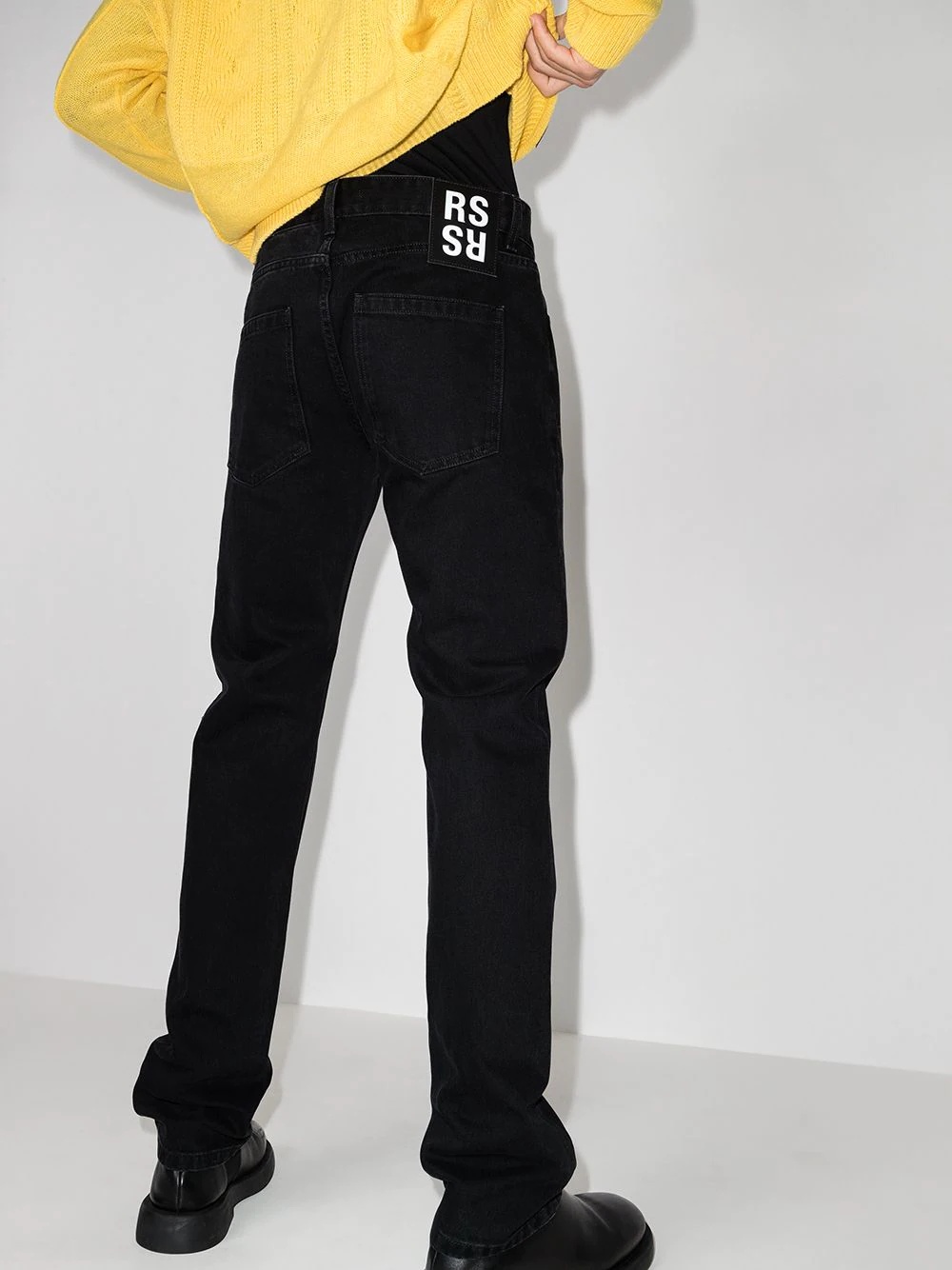 mid-rise straight-leg jeans - 3