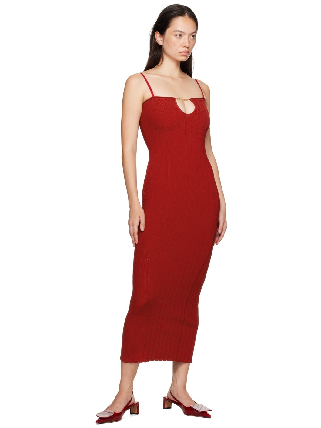 Red La Casa 'Les slingbacks Duelo basses' Heels - 5