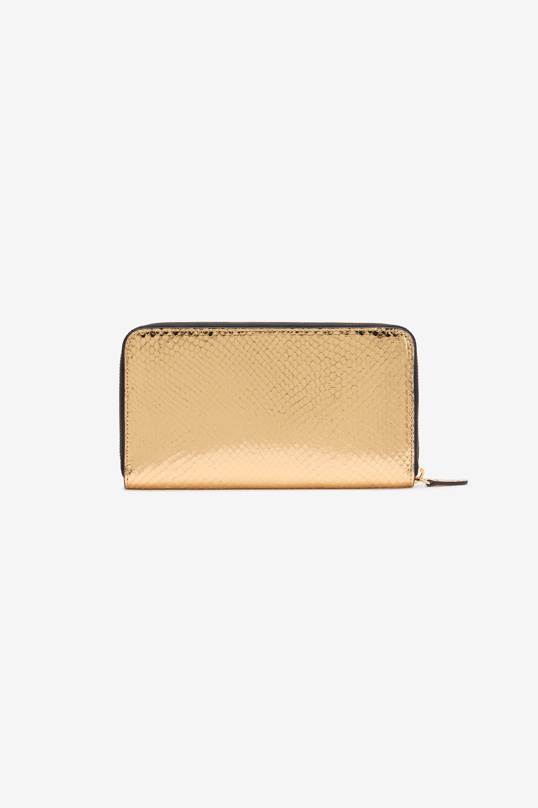 Snake Print Zip-Around Wallet - 2