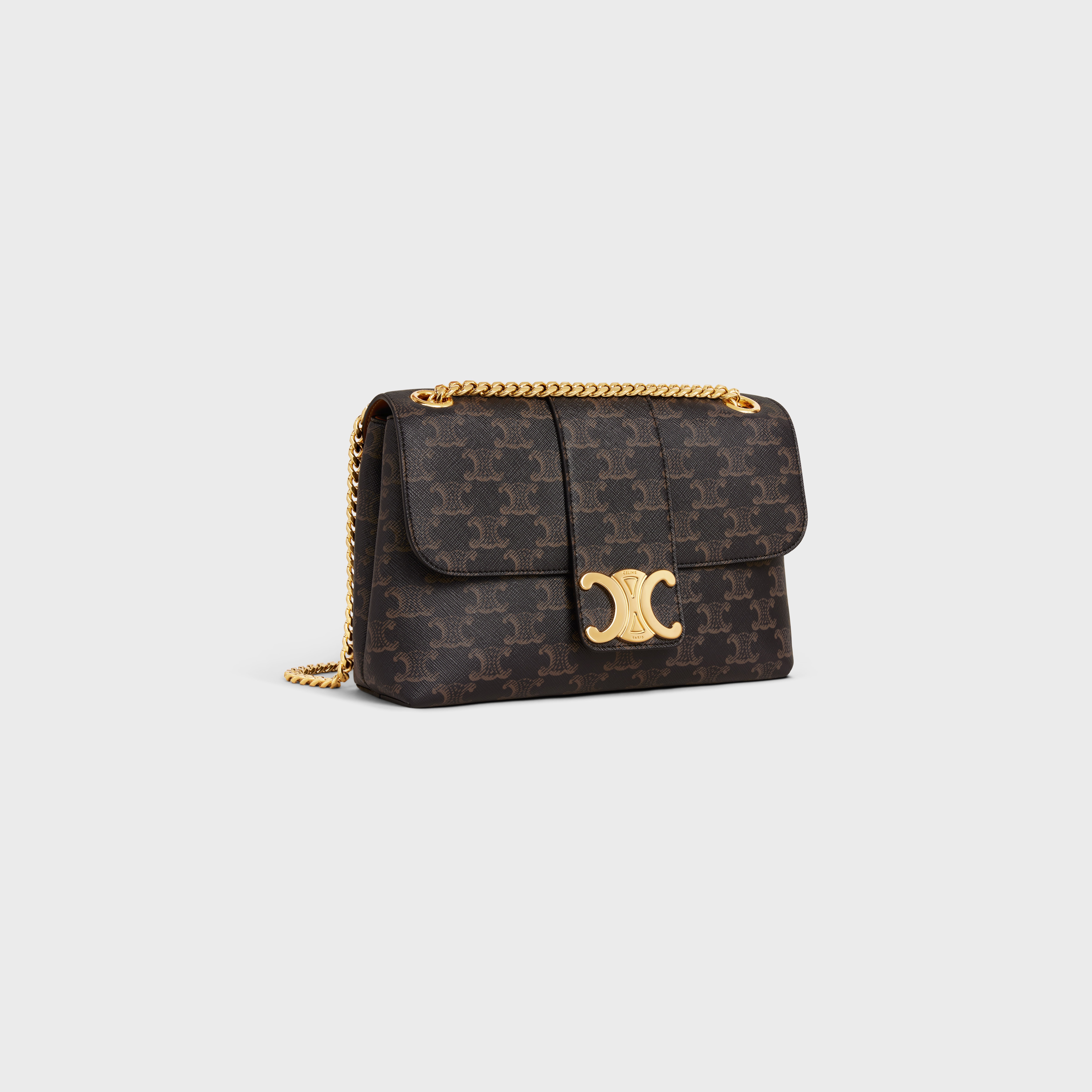 Medium Celine Victoire Bag in Triomphe Canvas - 2