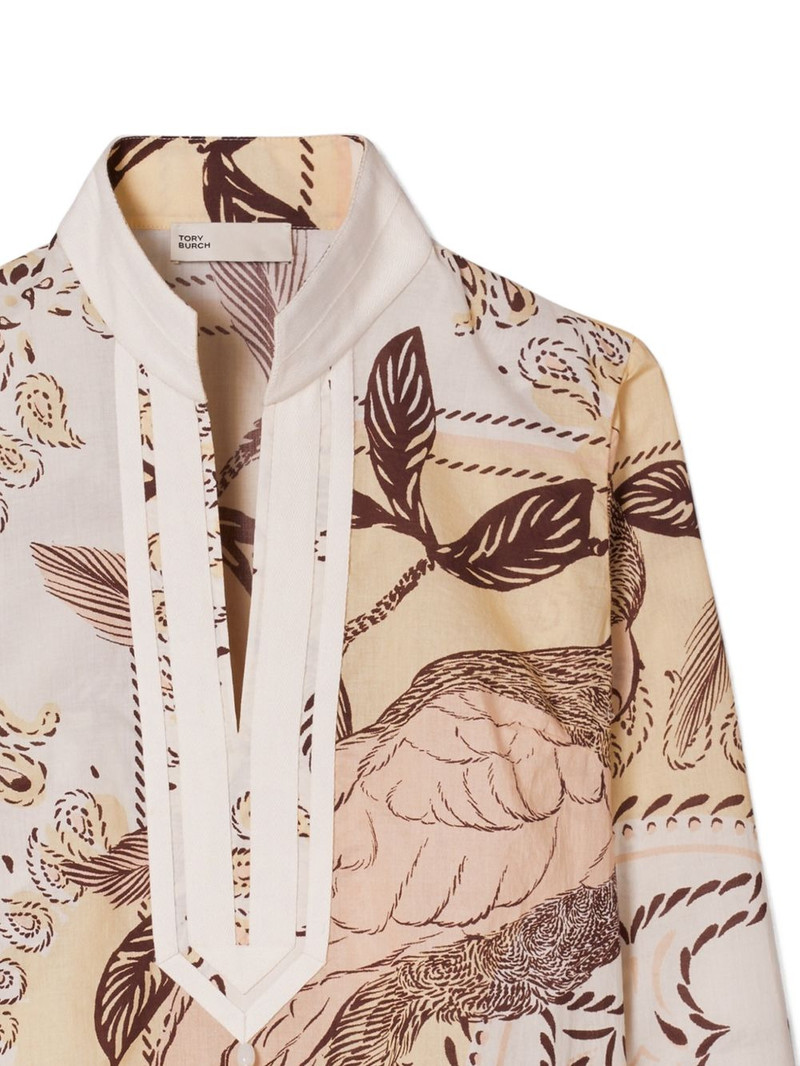 TORY BURCH printed cotton Tory tunic outlook