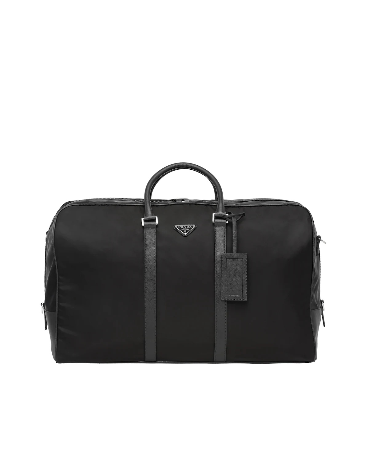 Nylon and Saffiano Leather Duffle Bag - 1