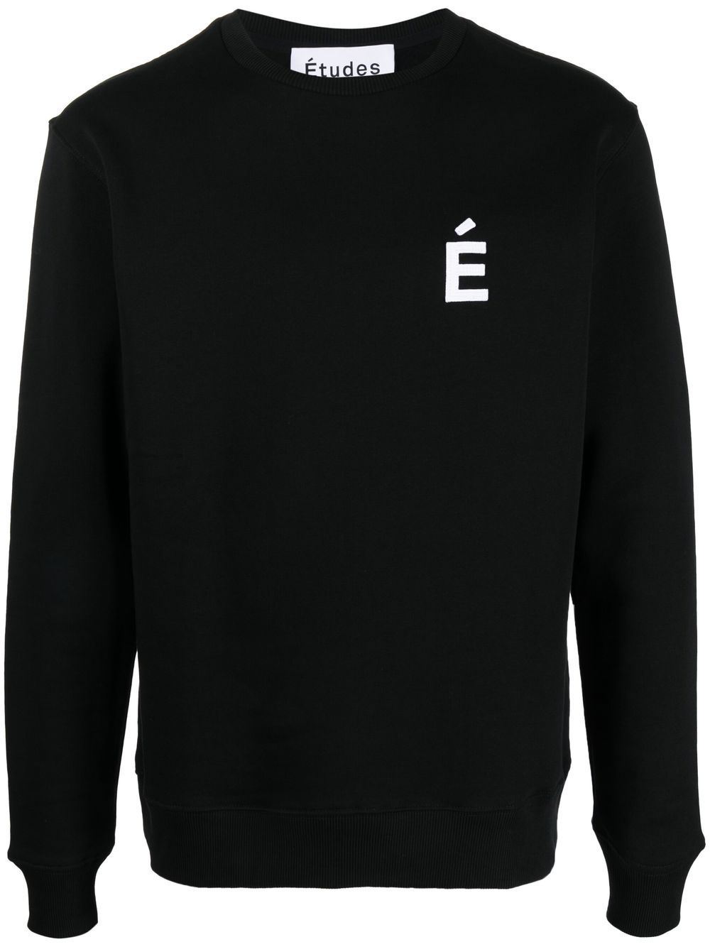 logo-print crew neck sweatshirt - 1