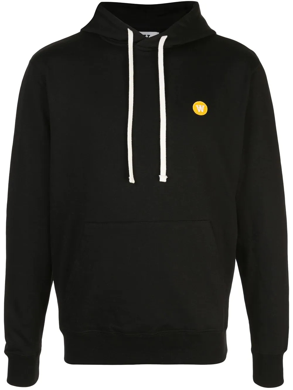 embroidered logo hoodie - 1