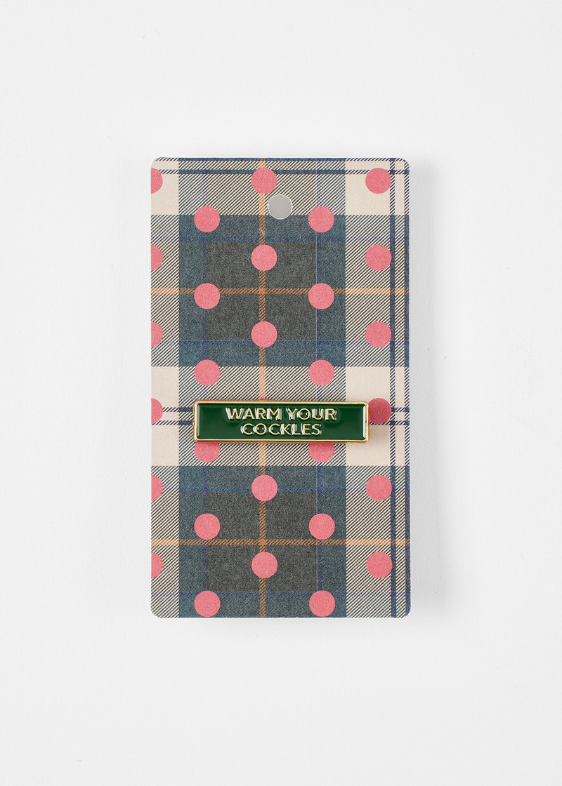 Paul Smith Paul Smith loves Barbour - Warm Your Cockles Pin Badge outlook