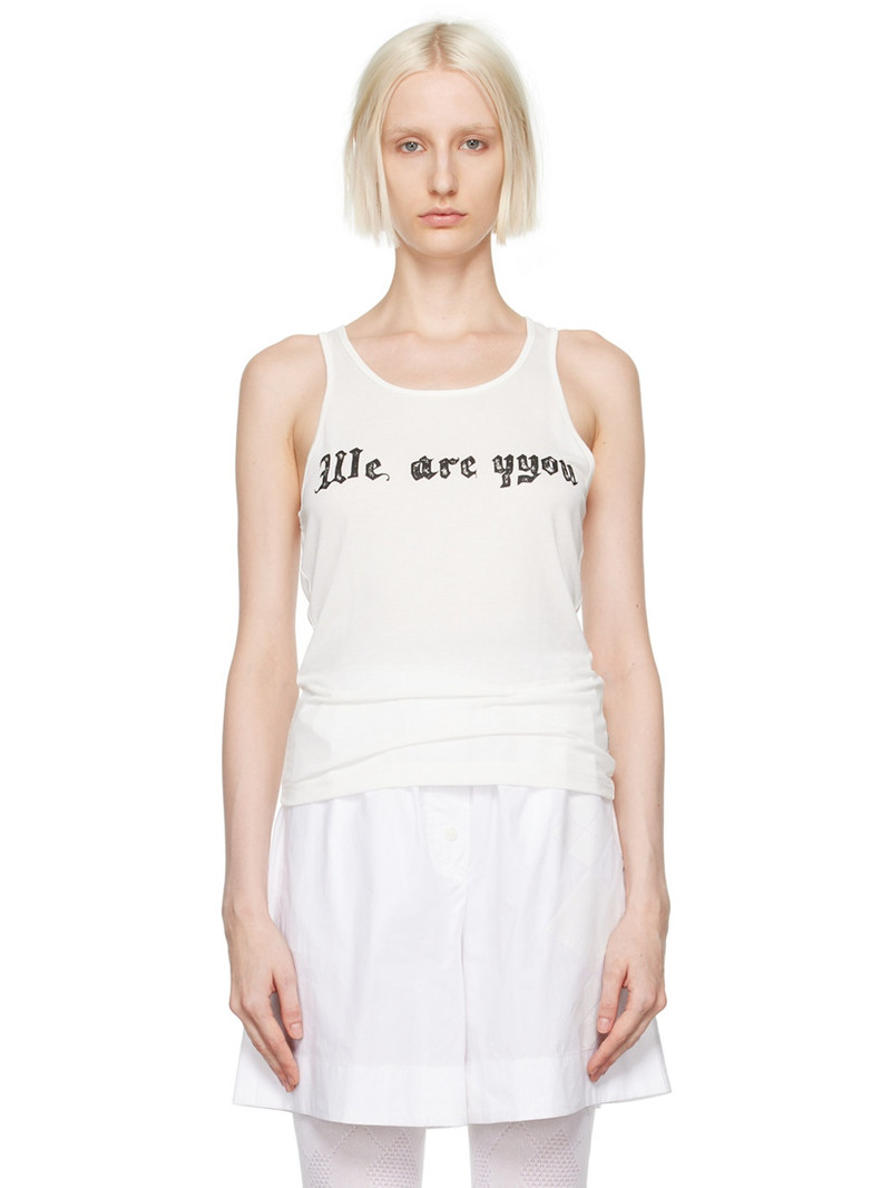 White 'We Are YYou' Tank Top 1