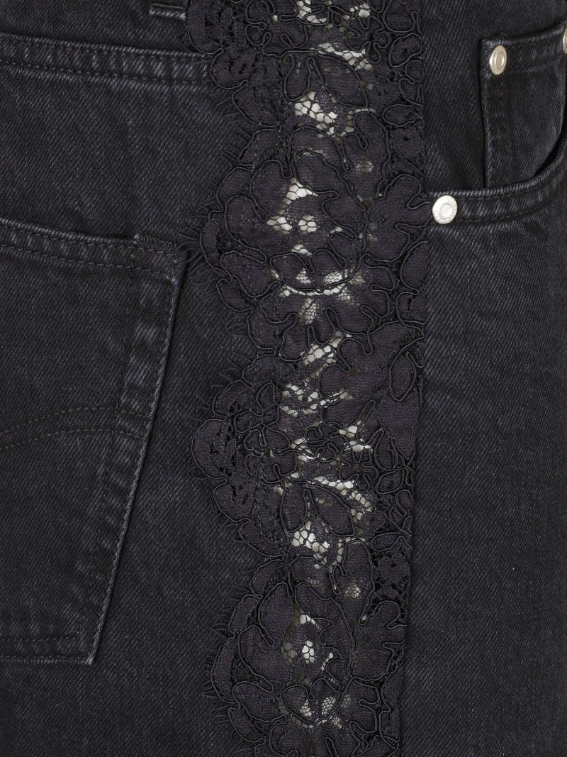 lace-insert jeans 3