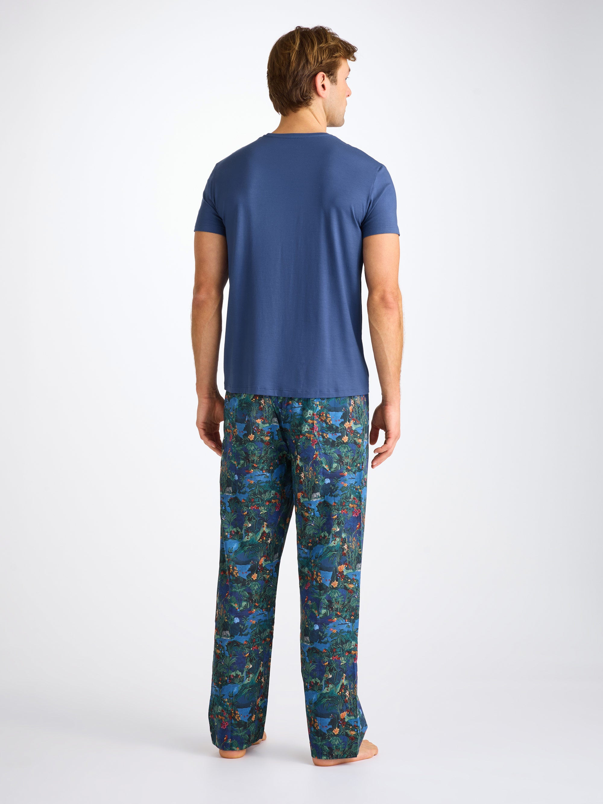 Men's T-Shirt Basel Micro Modal Stretch Sapphire - 4